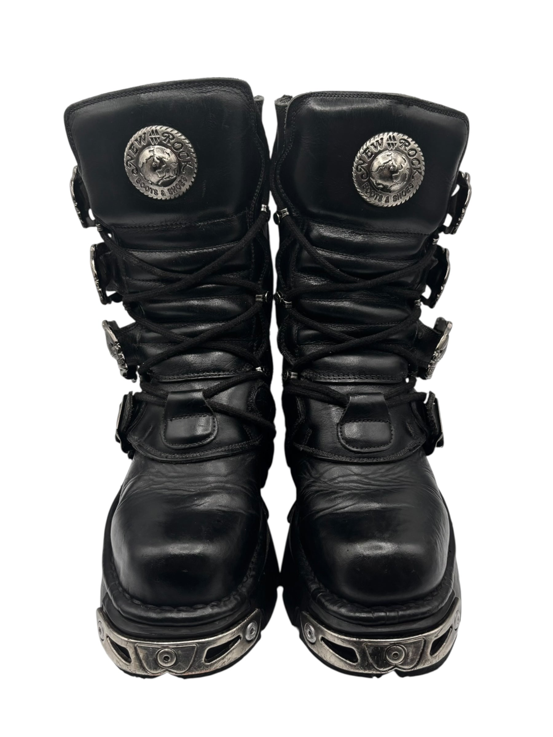 Rare vintage New Rock reactor leather boots size 36