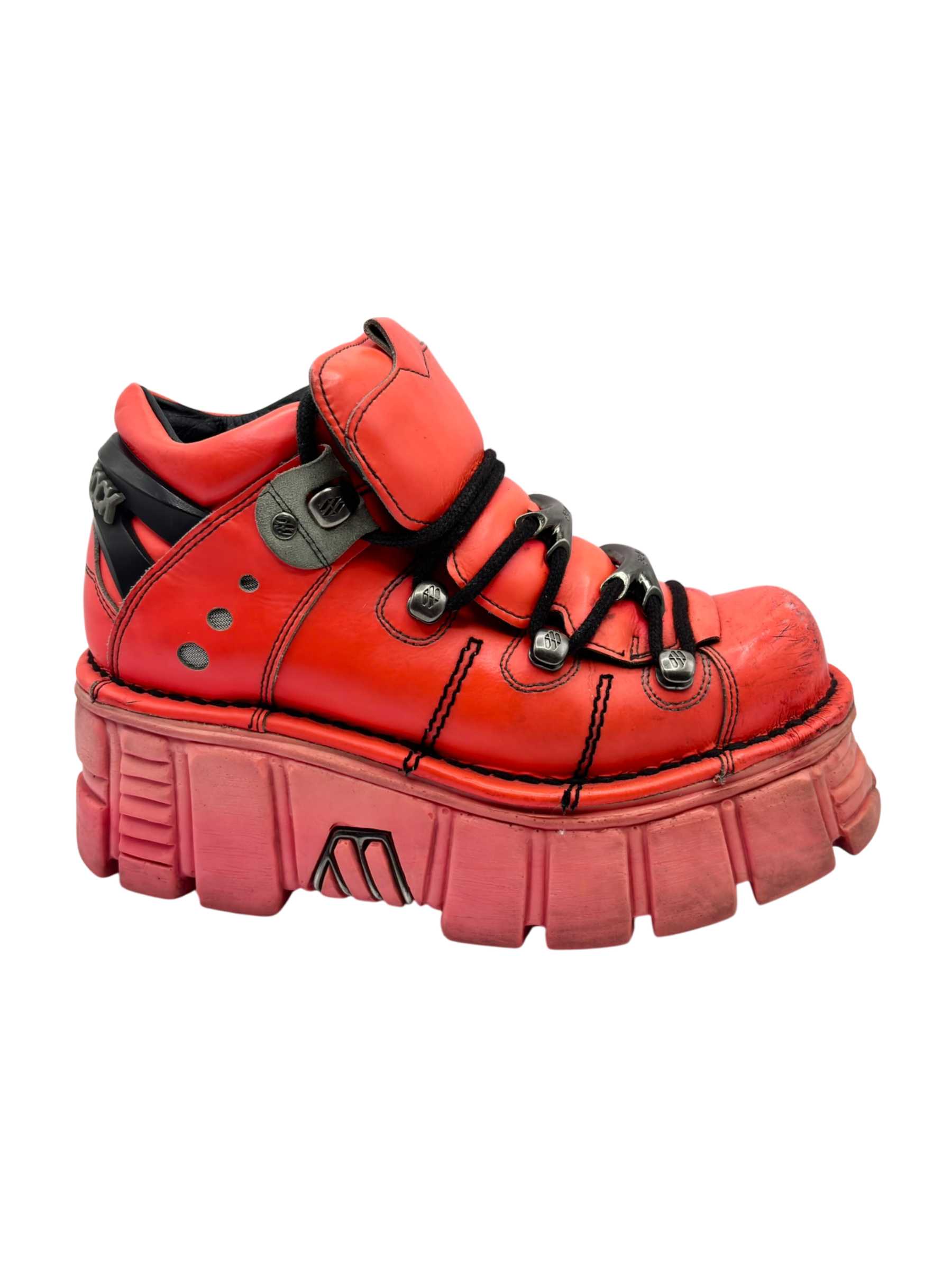 New Rock M-106 bright pink platform boots size 38