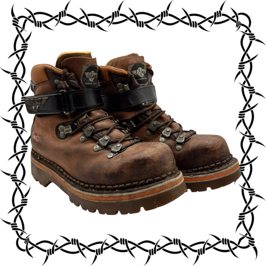 Vintage ART brown leather ankle boots