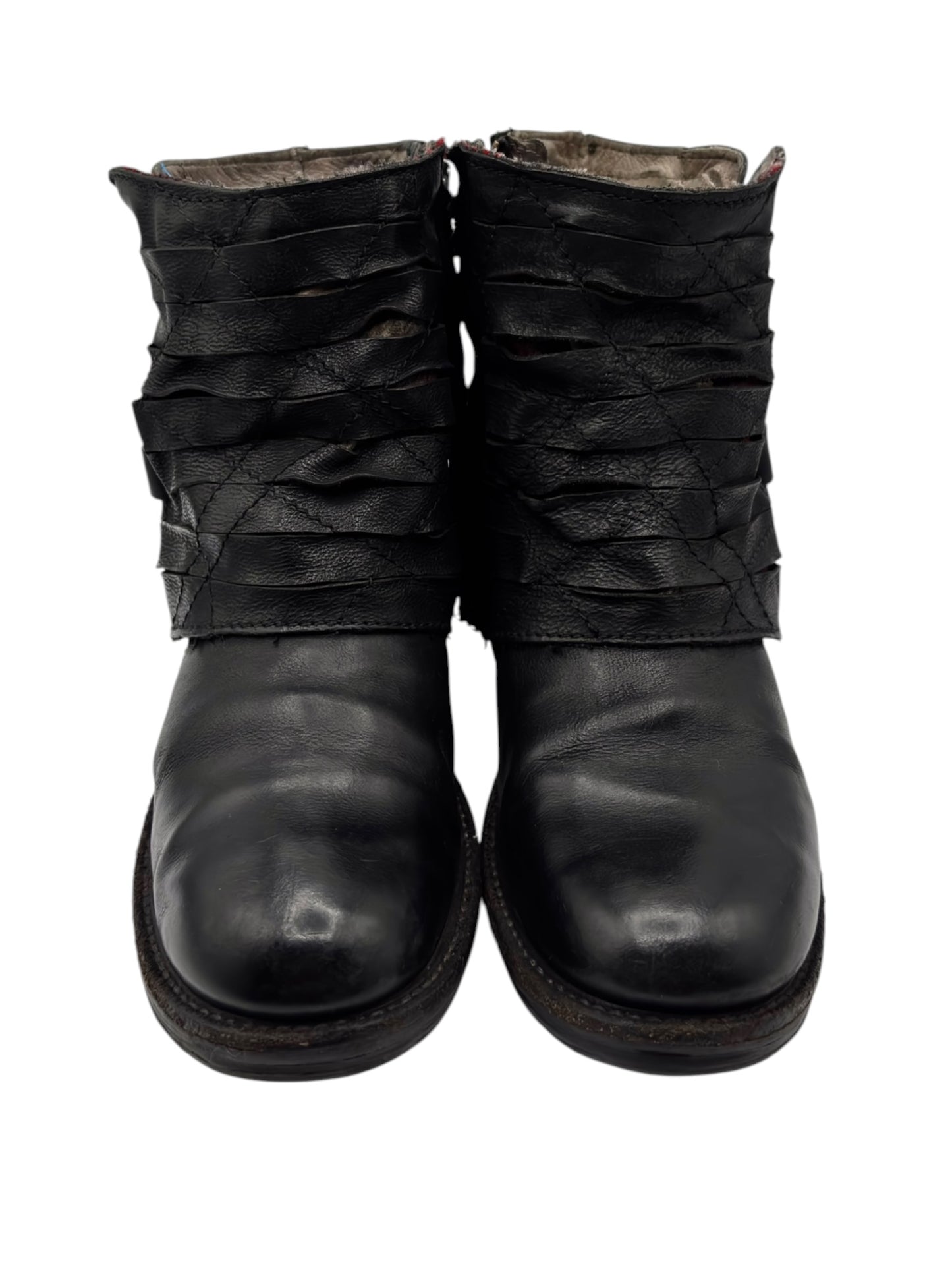 Vintage A.S.98 black leather boots