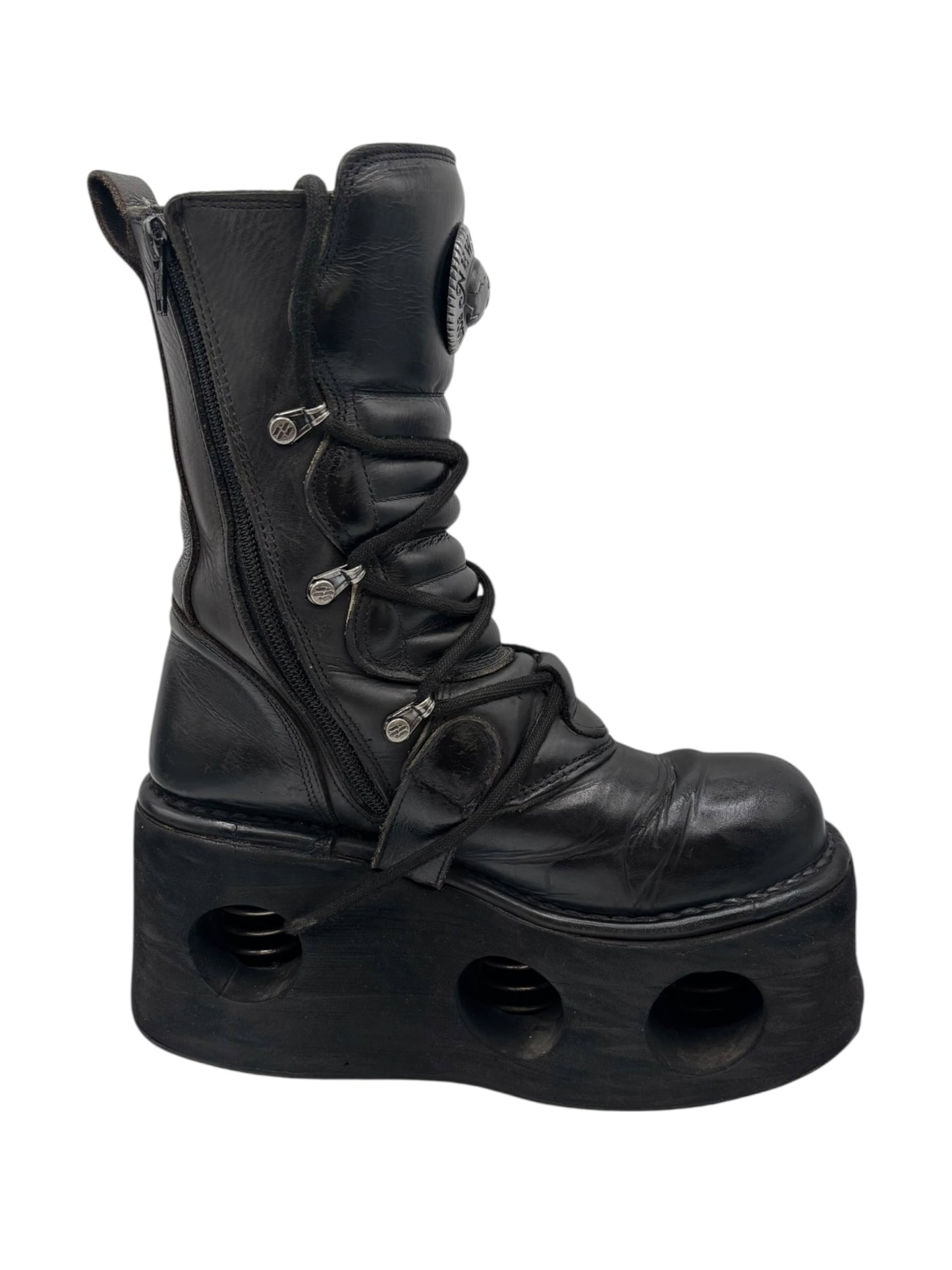 Vintage 90s New Rock neptuno platform boots size 37