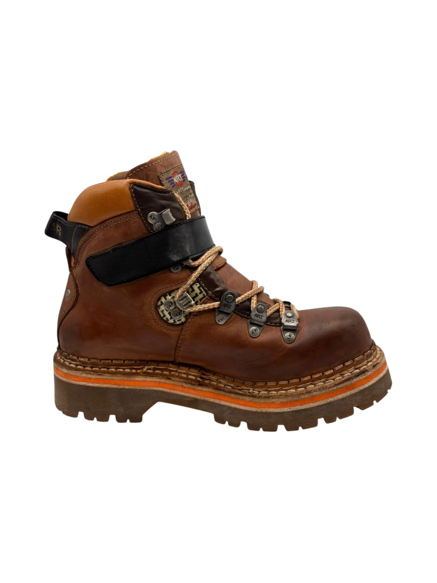 Vintage ART brown leather ankle boots
