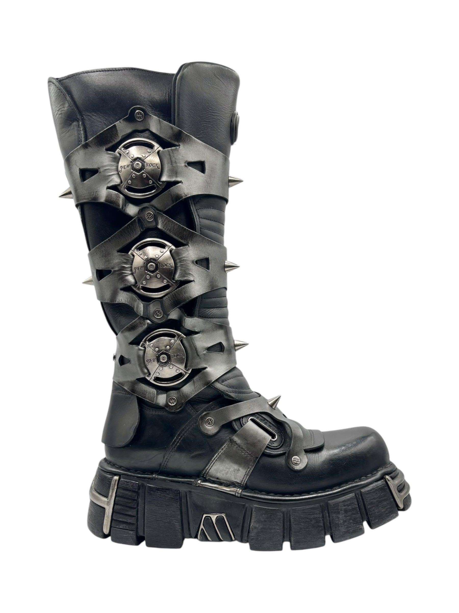 Vintage New Rock M-735-C10 knee high boots size 42
