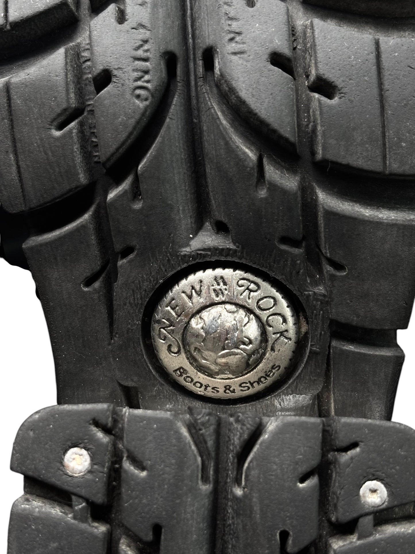 Vintage New Rock leather biker boots