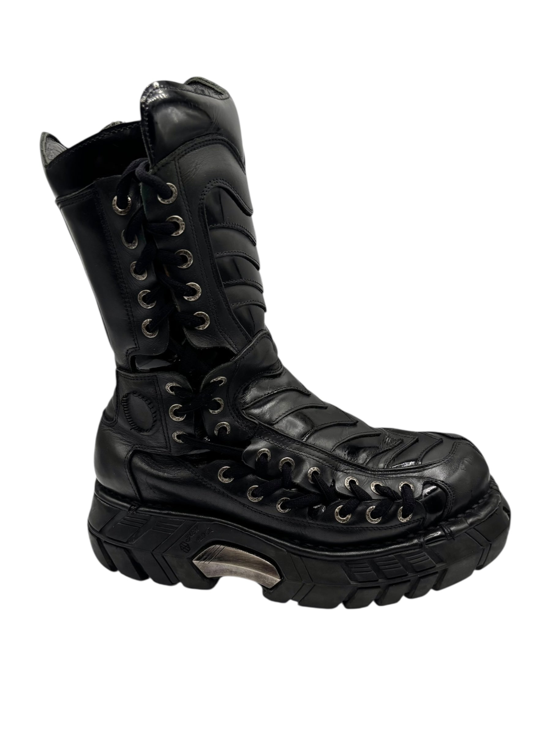 RARE vintage New Rock trailer platform boots size 40