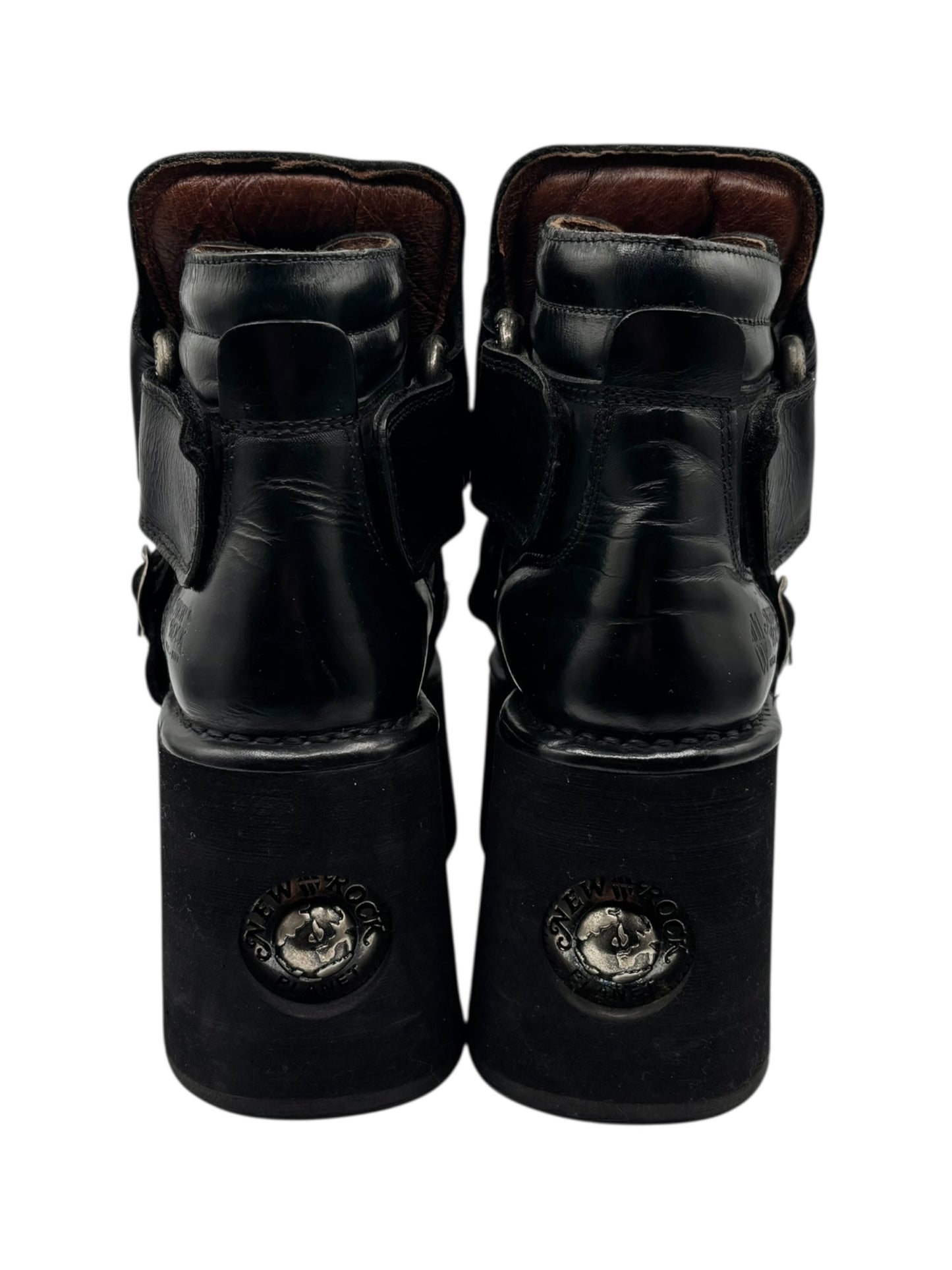 Vintage 90s New Rock neptuno pouch platform boots size 36