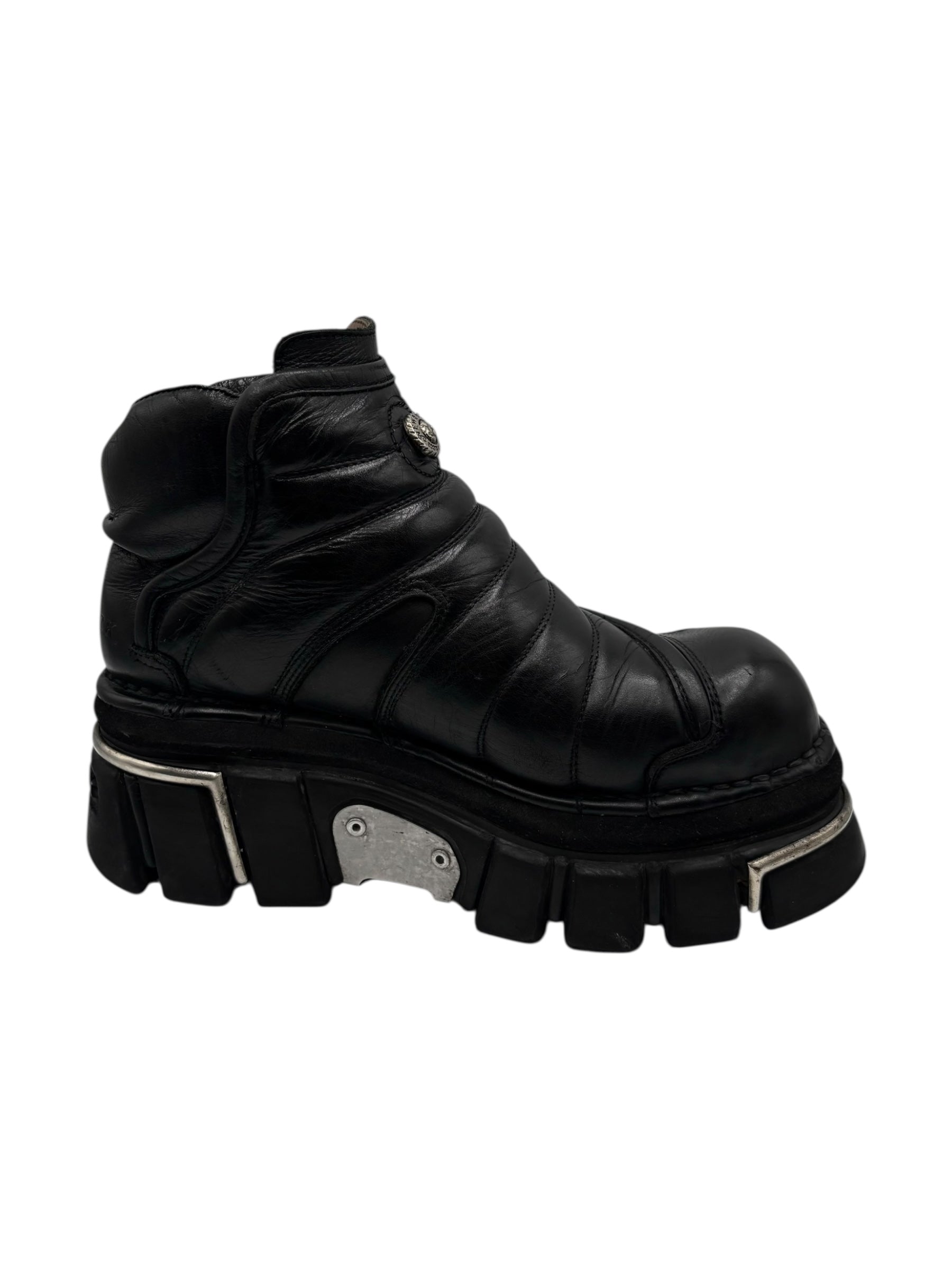 Vintage New Rock avant garde leather platform boots size 41