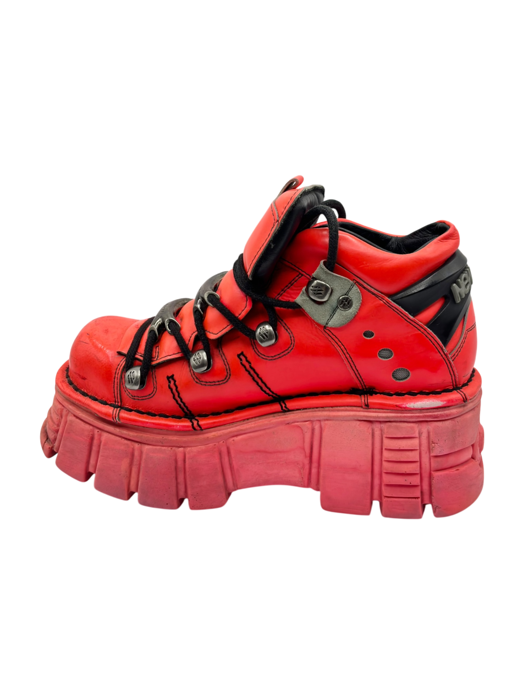 New Rock M-106 bright pink platform boots size 38