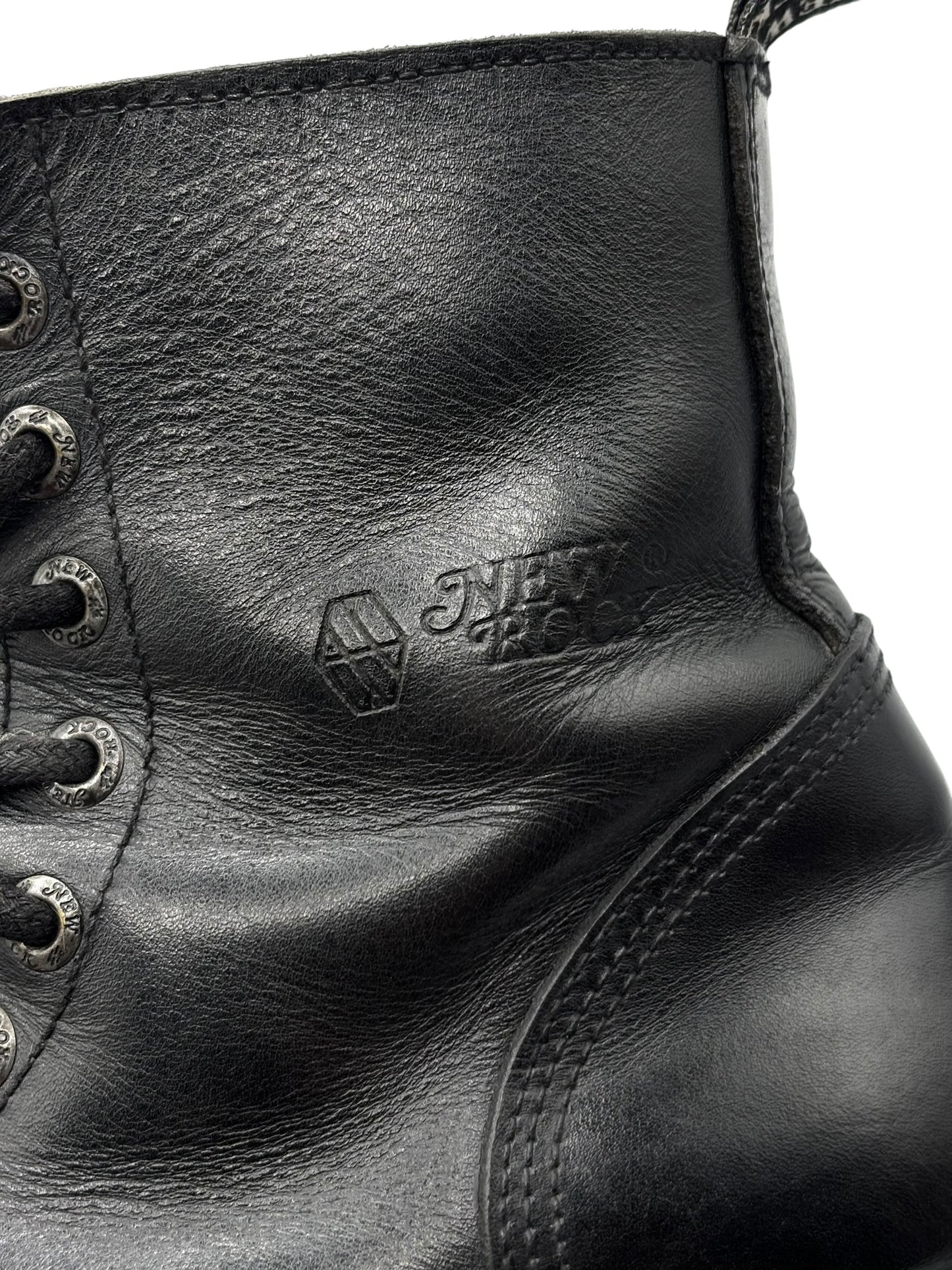 New Rock mega platform techno leather boots
