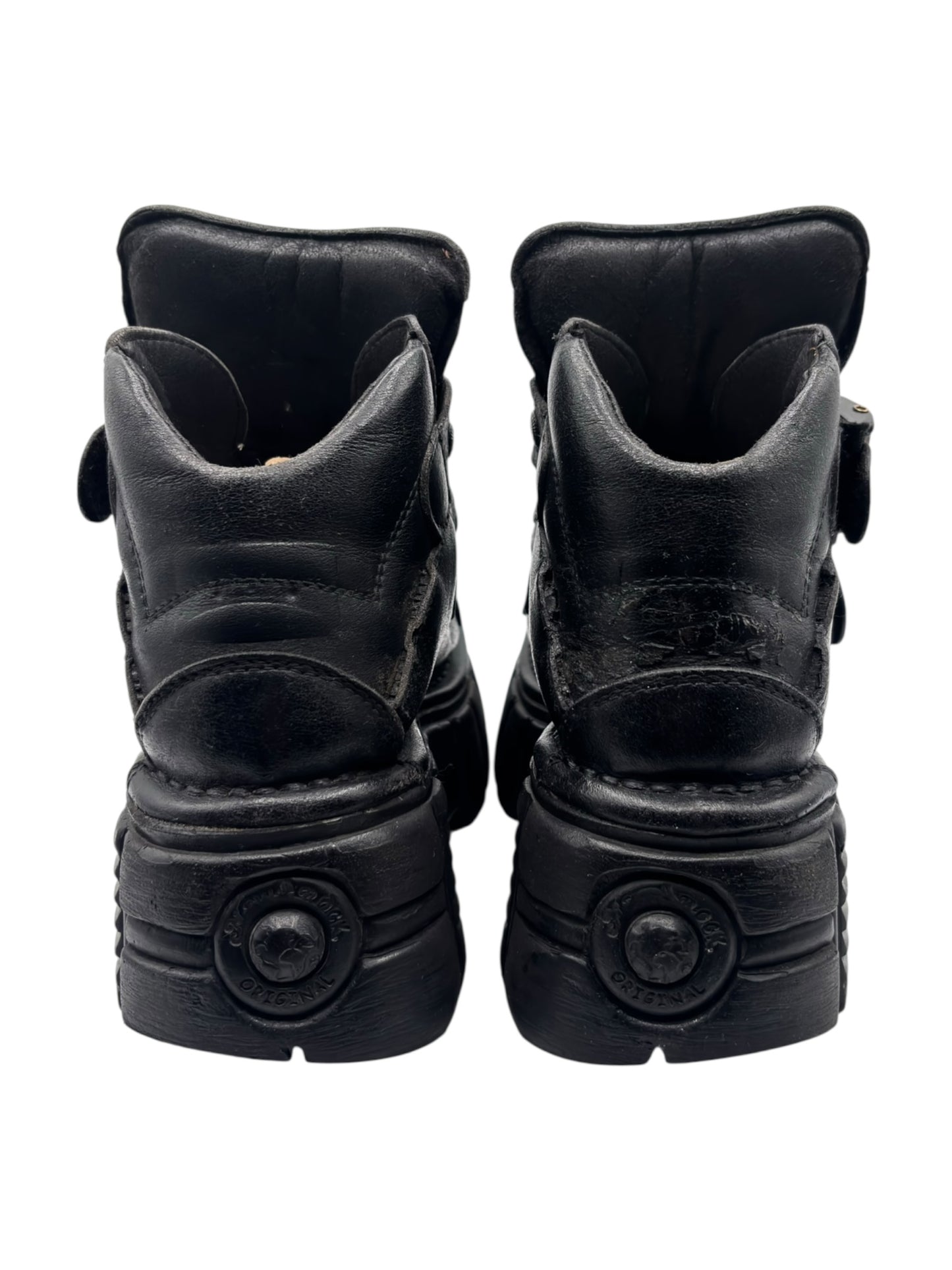 Vintage New Rock studded platform boots size 36