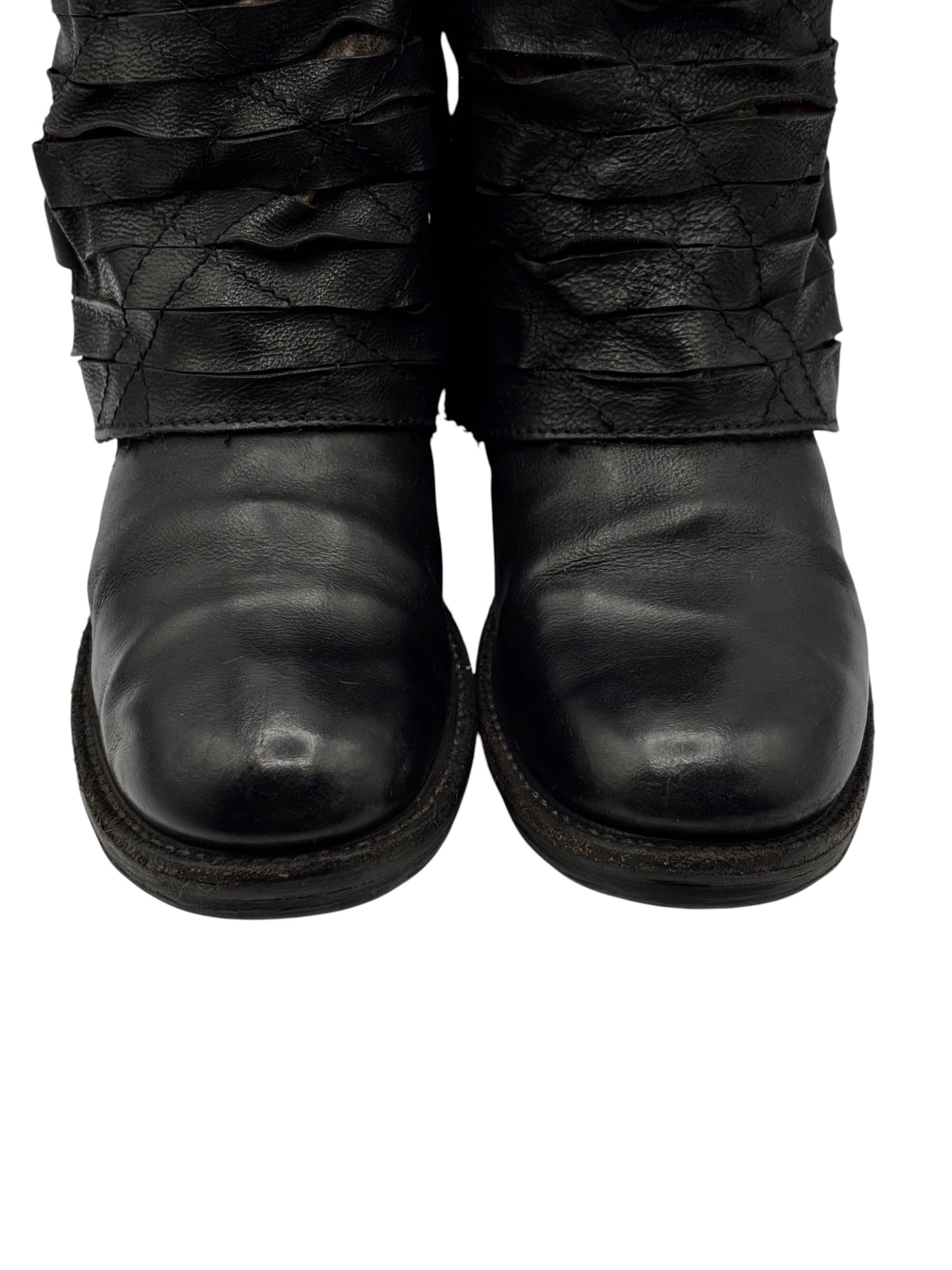 Vintage A.S.98 black leather boots