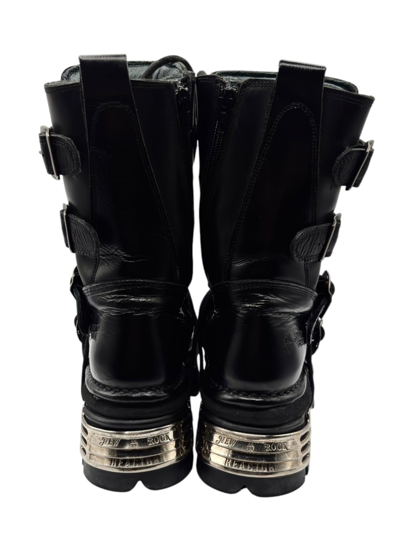 Vintage New Rock reactor mid-calf boots