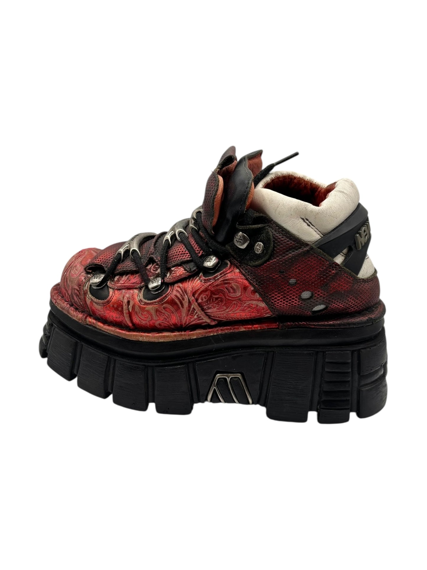 New Rock M.106 red platform boots size 38