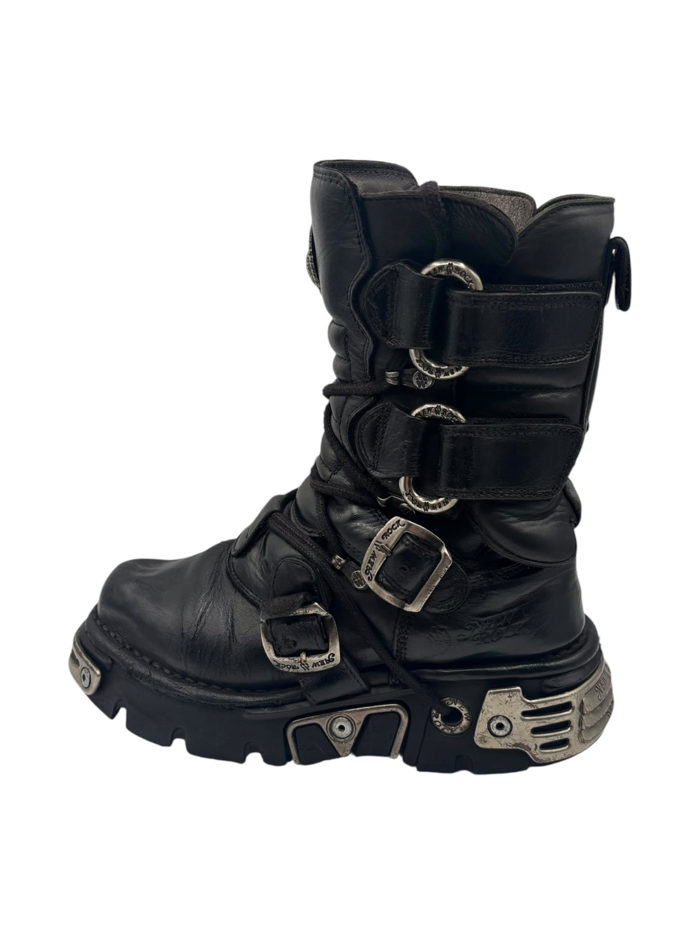 Rare vintage New Rock reactor leather boots size 36