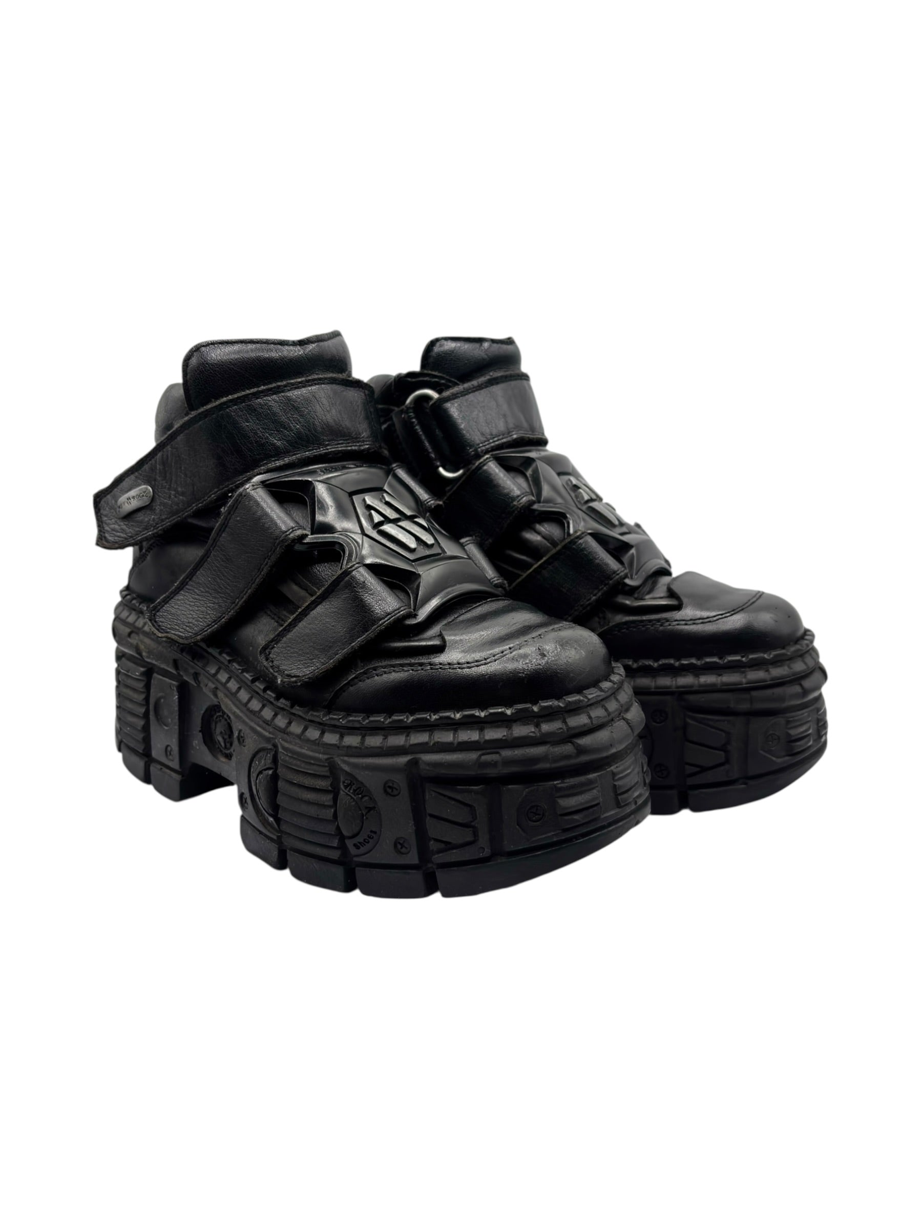 Vintage New Rock M-285 tank platform boots size 37