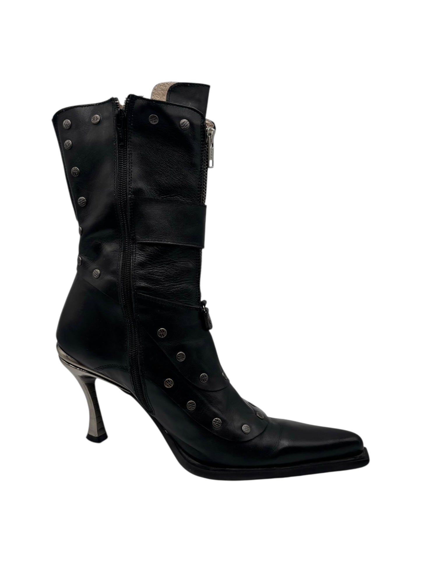 Vintage New Rock studded heels size 40