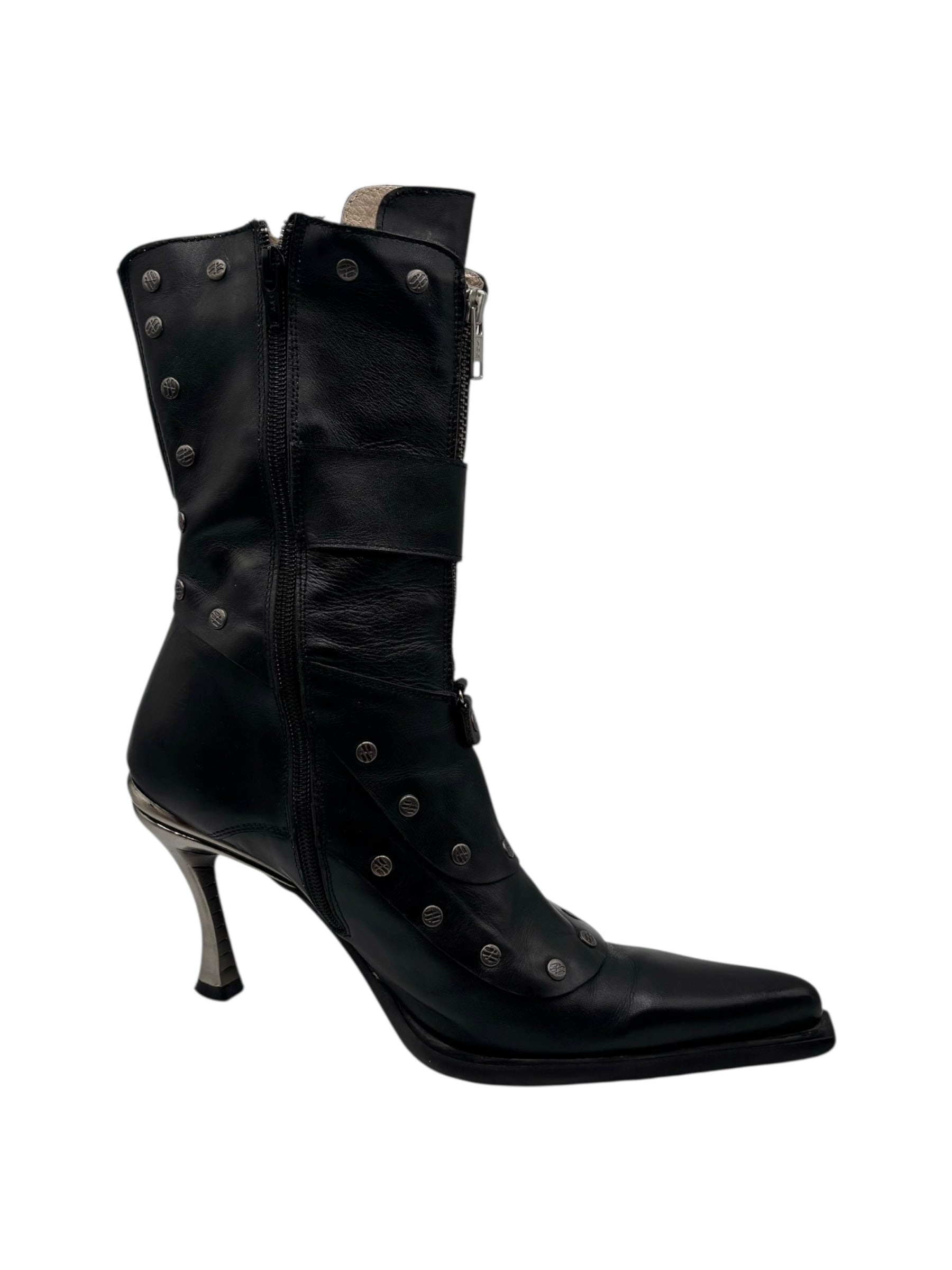 Vintage New Rock studded heels size 40