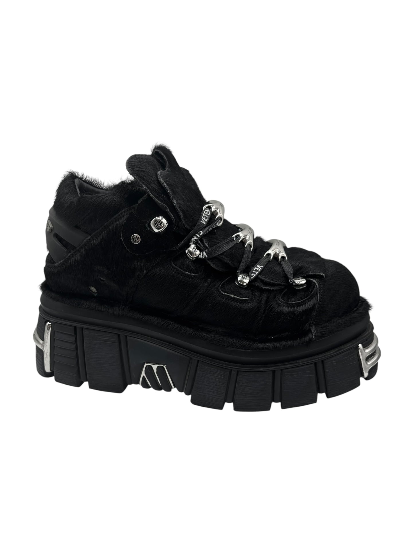 New Rock x Vetements M-106 fur platform boots size 44