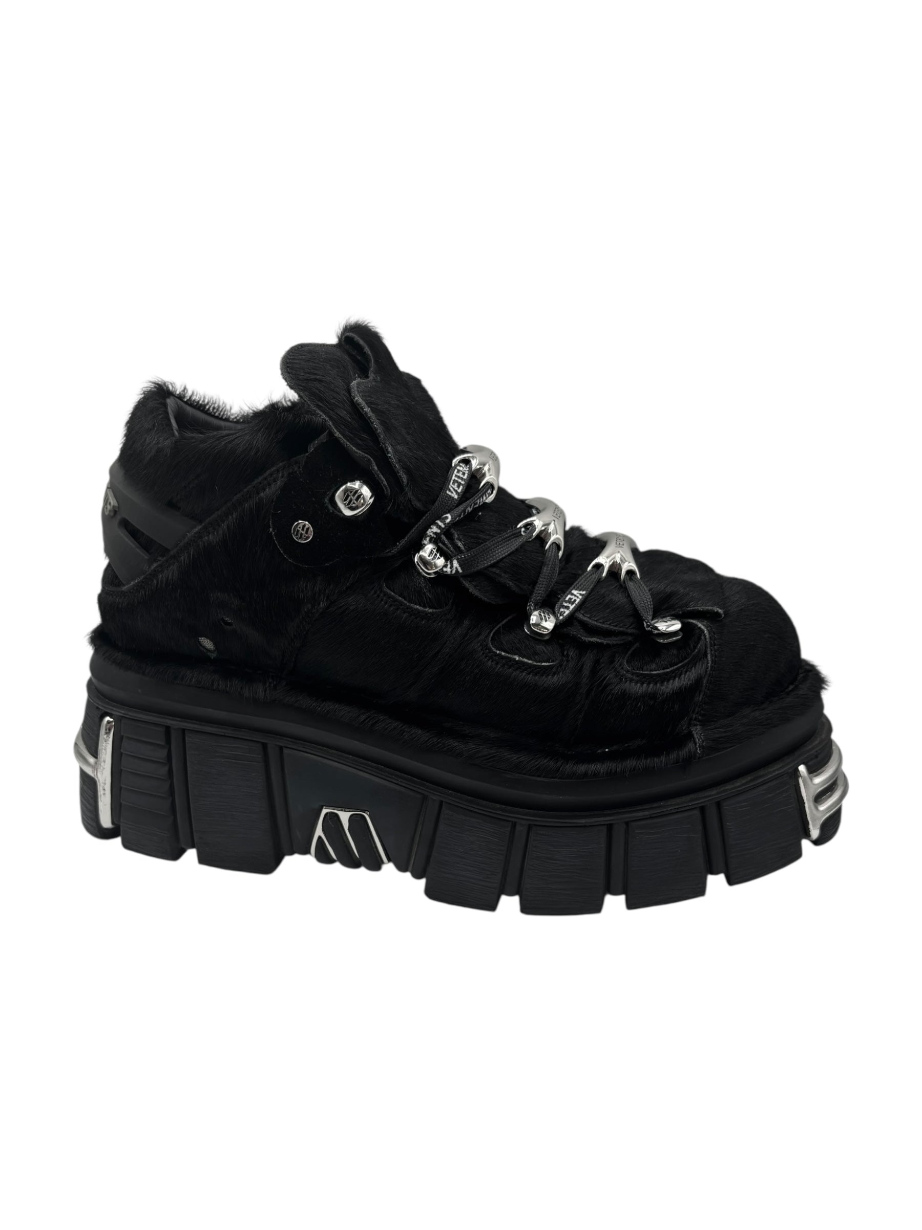 New Rock x Vetements M-106 fur platform boots size 44