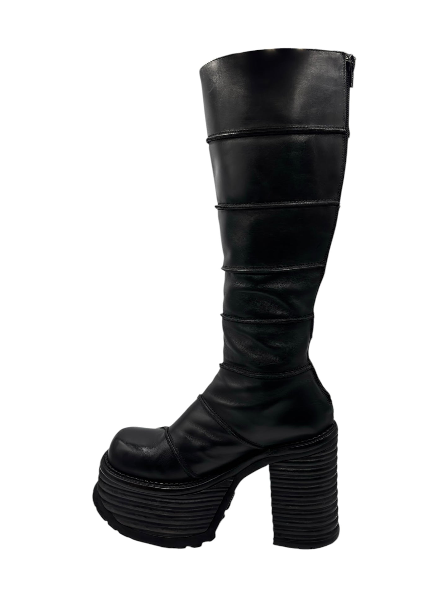Rare vintage 90s El Dantes knee high block platform boots