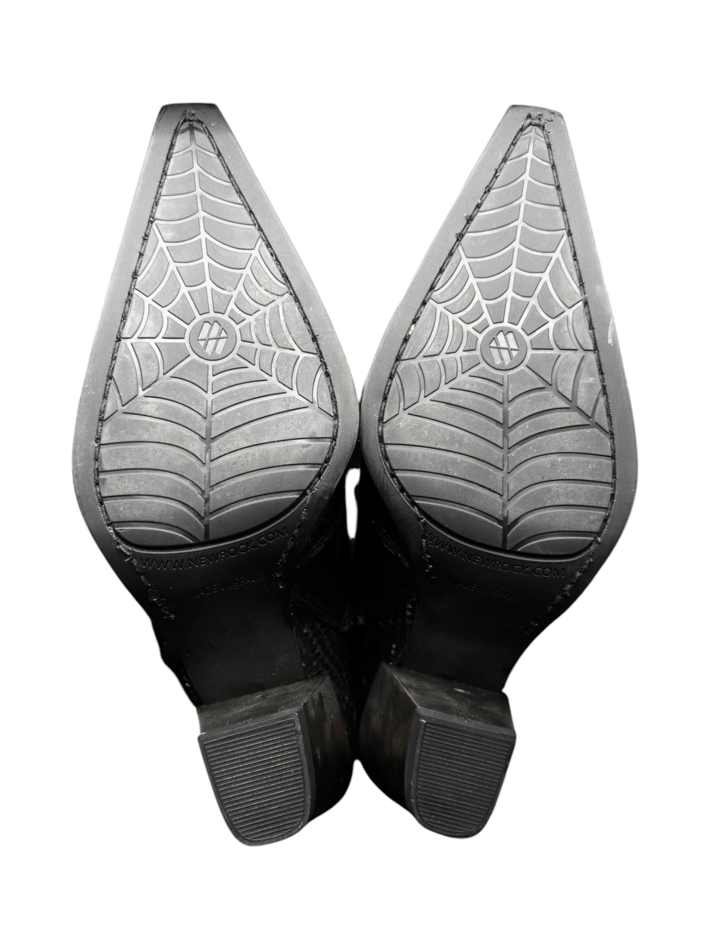 Vintage New Rock pointy cowboy leather boots