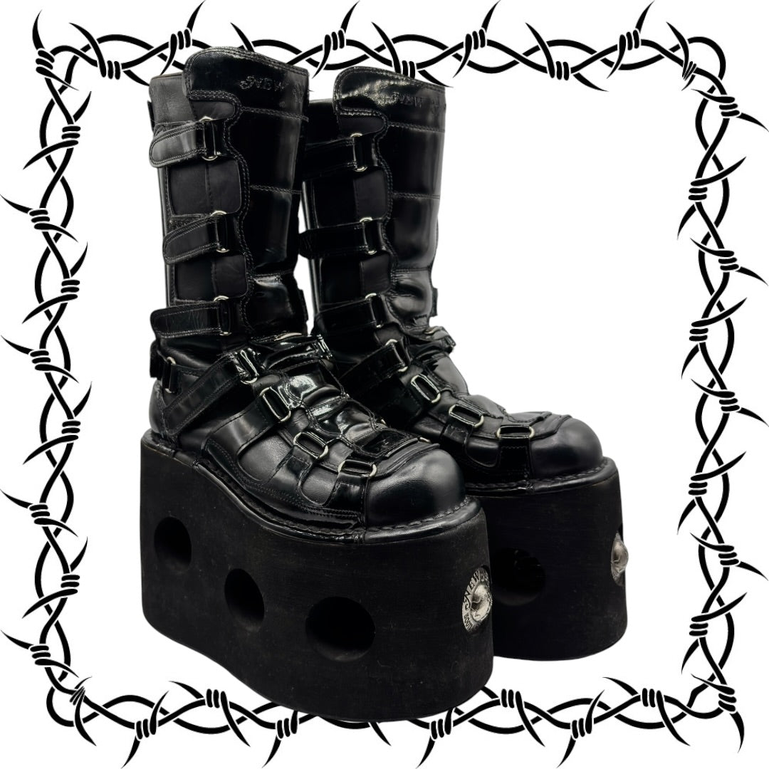 Vintage New Rock jupiter platform boots