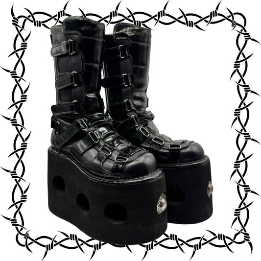 Vintage New Rock jupiter platform boots