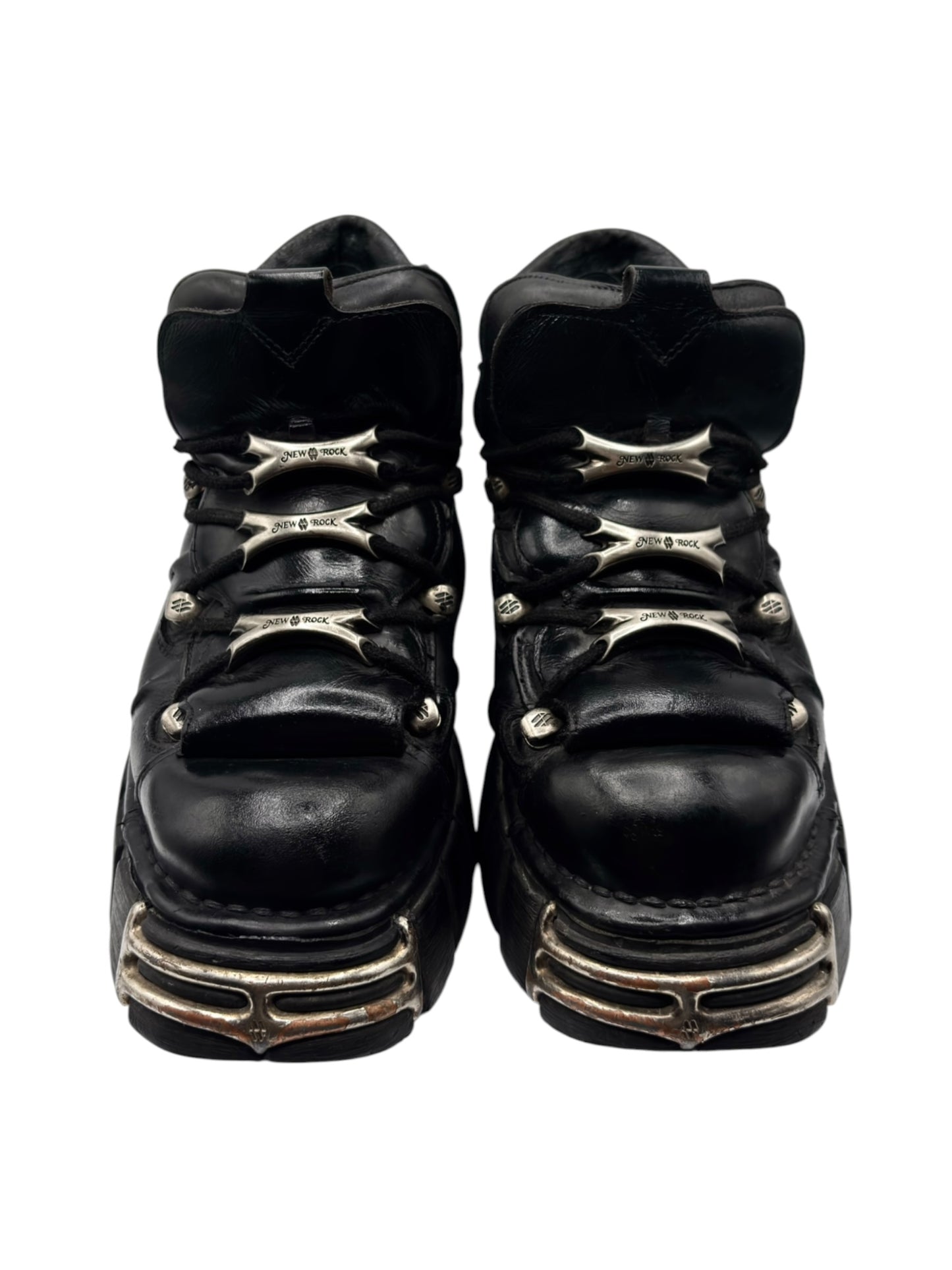 Vintage New Rock M.106-S1 leather platform boots
