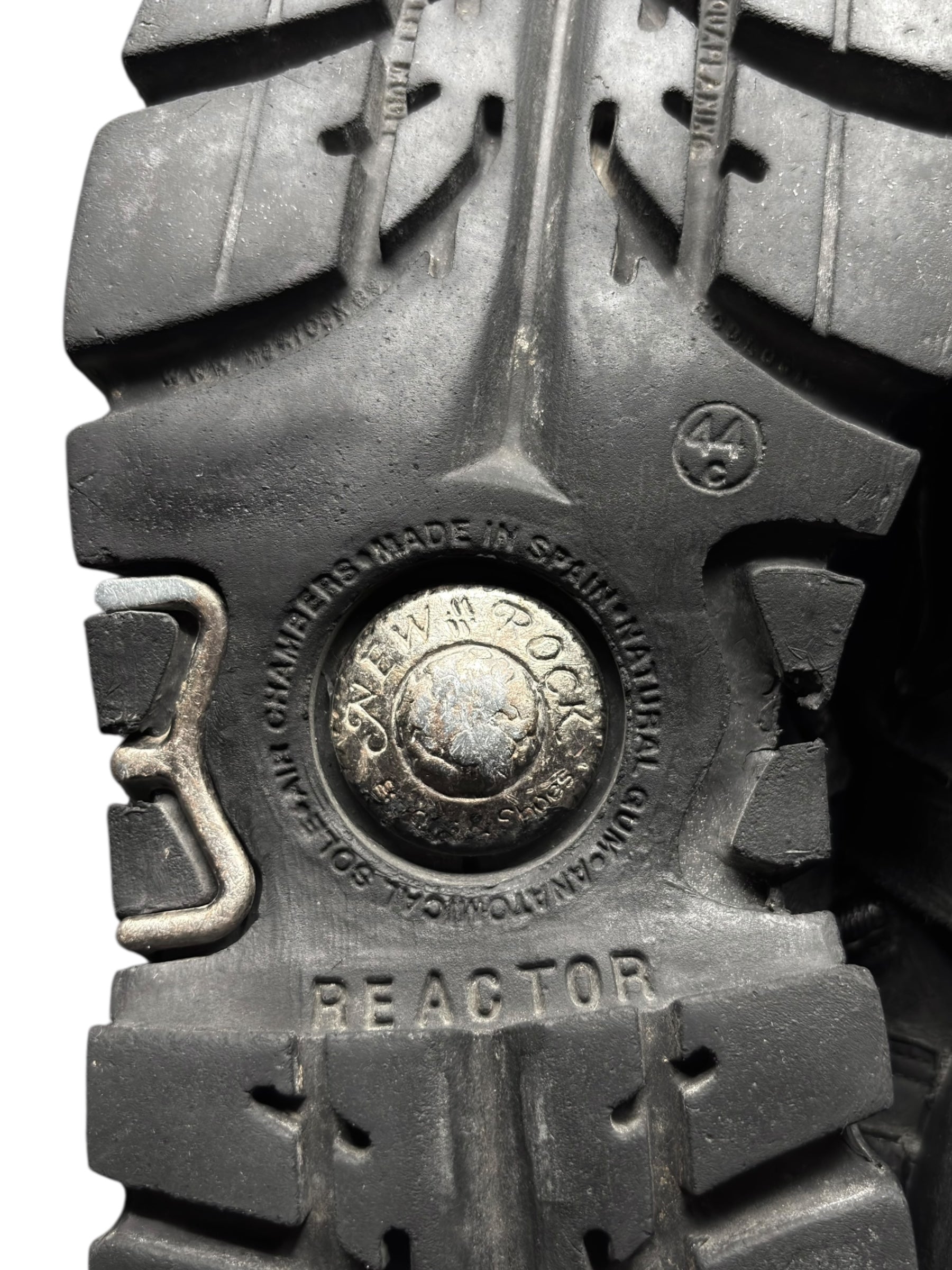 Vintage New Rock grey flame dragon reactor boots size 44