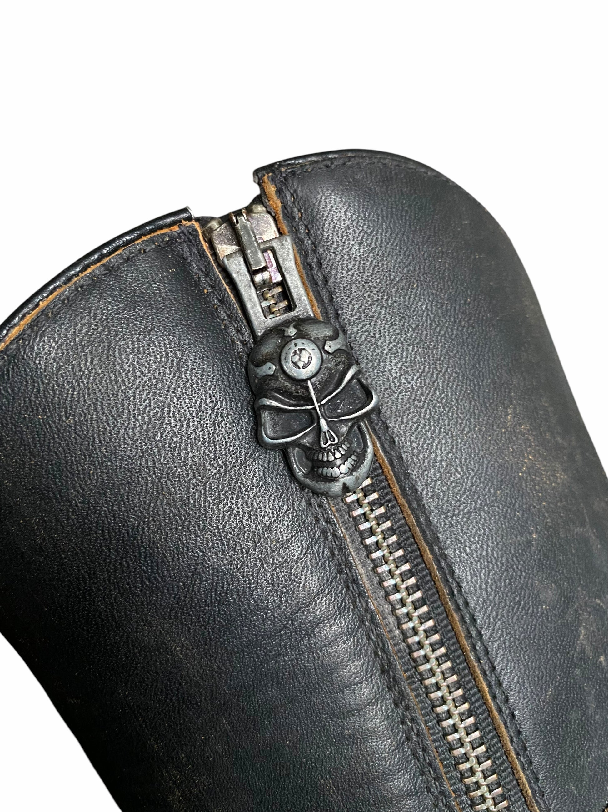 New Rock leather cowboy boots size 38
