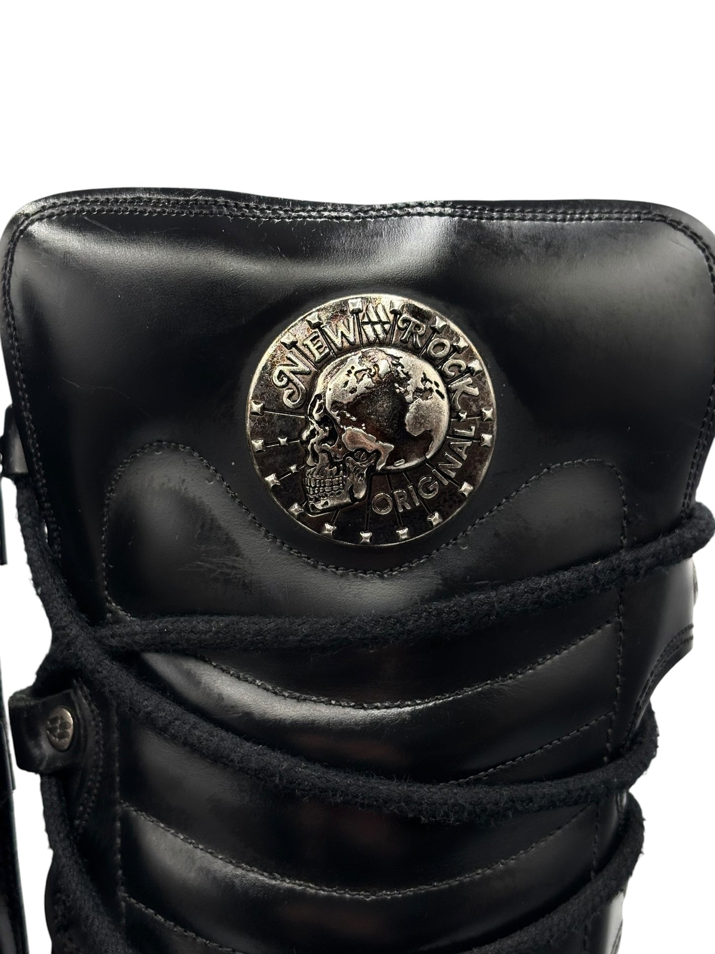 Vintage New Rock knee high reactor leather boots