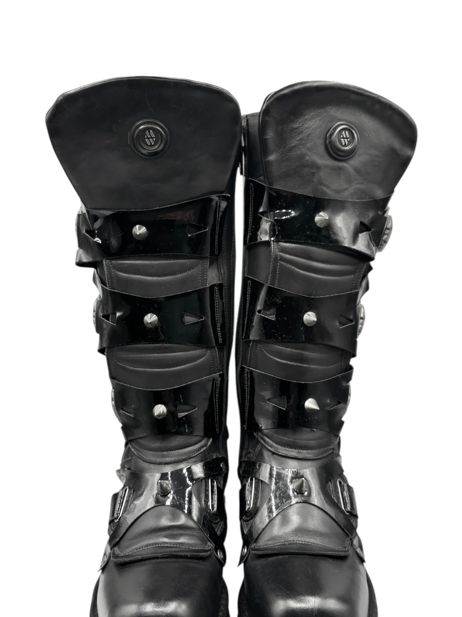 Vintage New Rock M-735-C5 knee high leather boots size 41