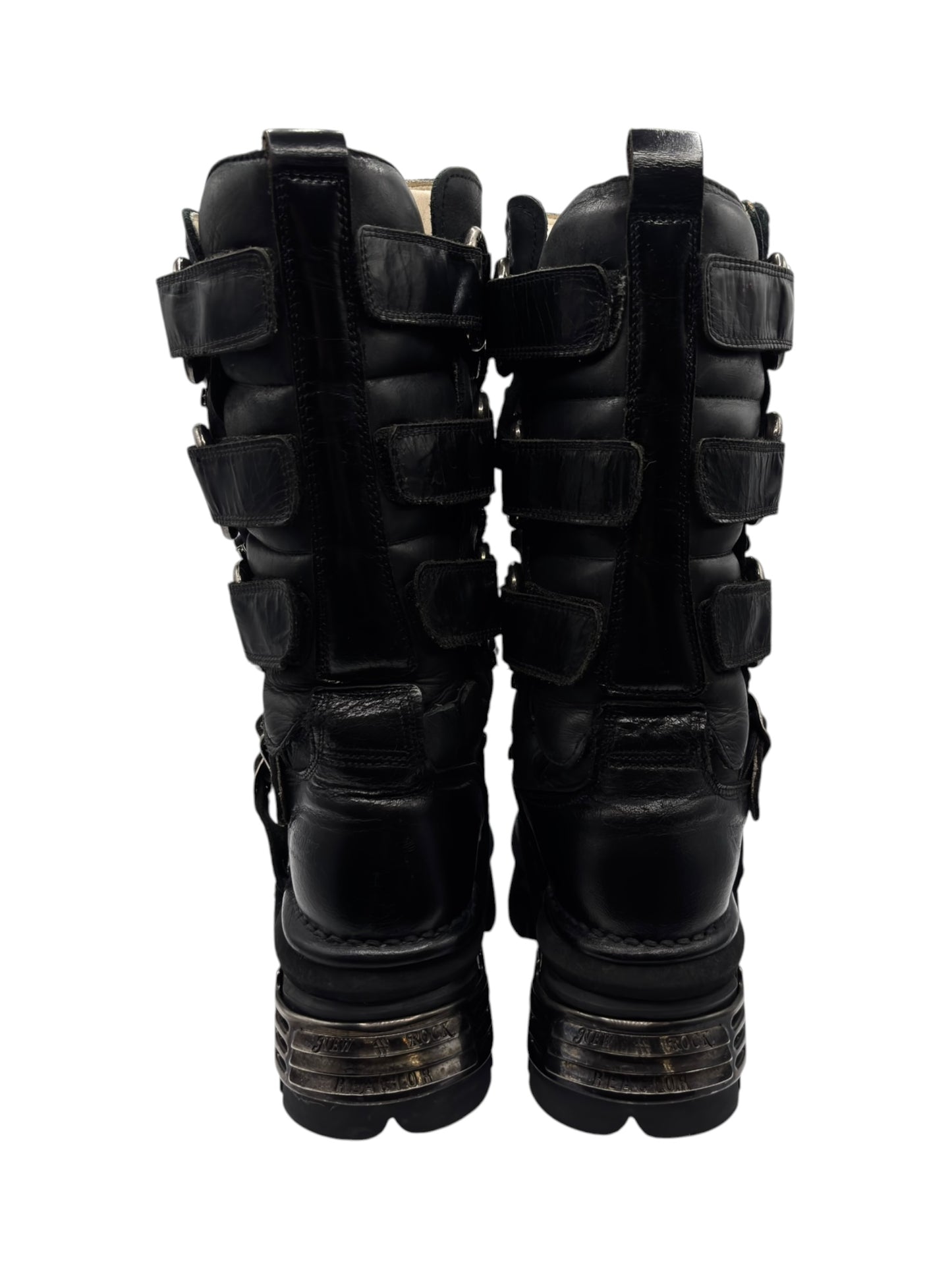 Vintage New Rock knee high reactor leather boots