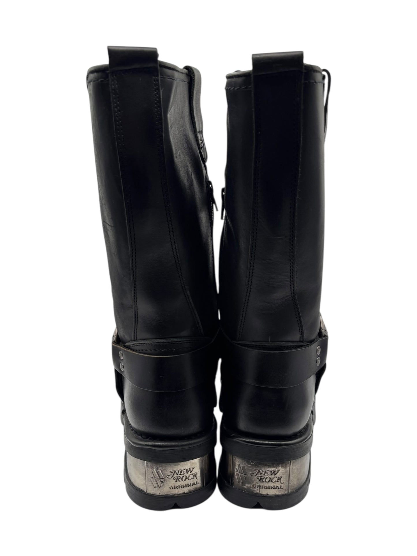 Vintage New Rock leather biker boots size 44