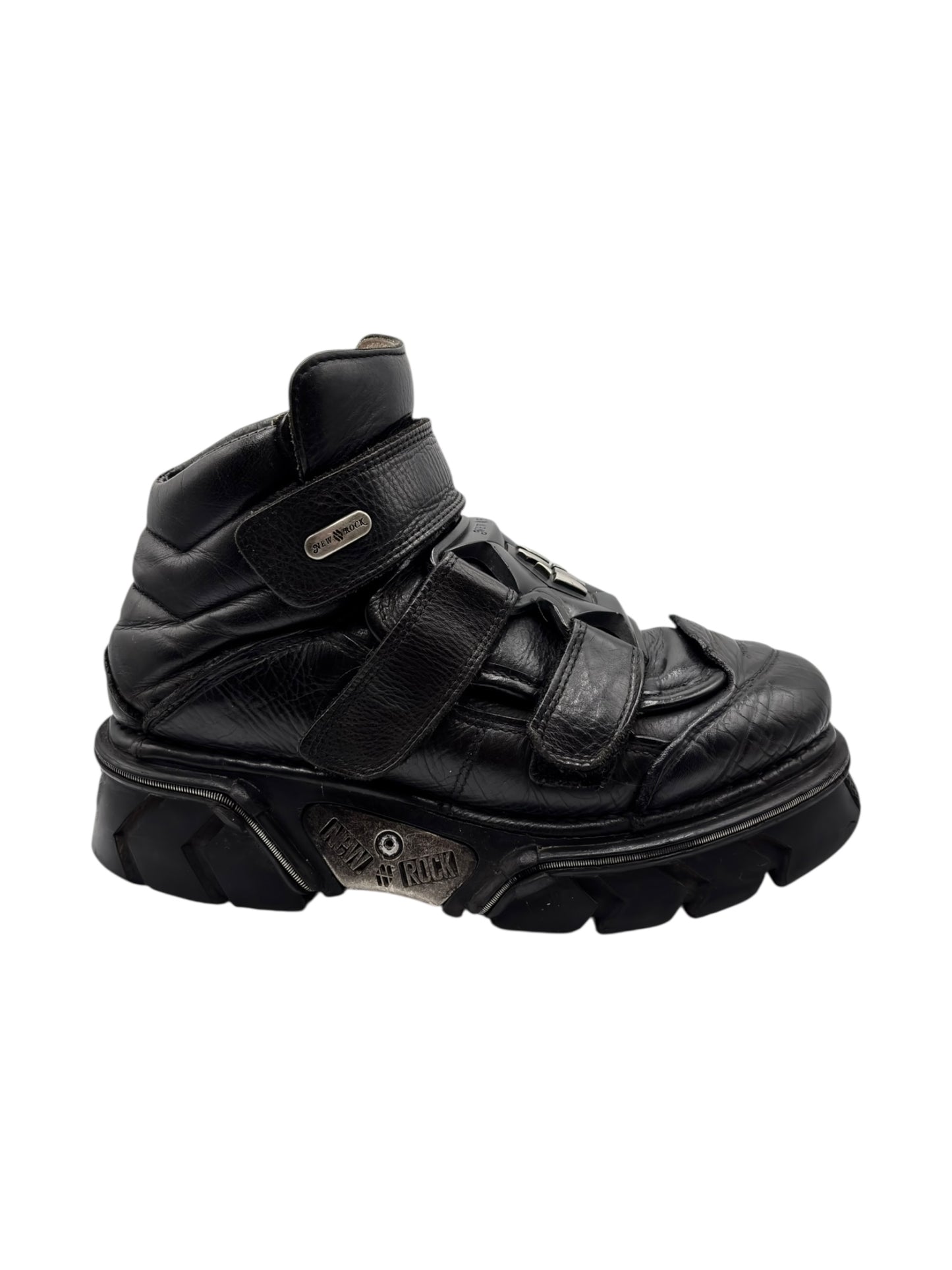 Vintage New Rock M-285 black platform boots size 42