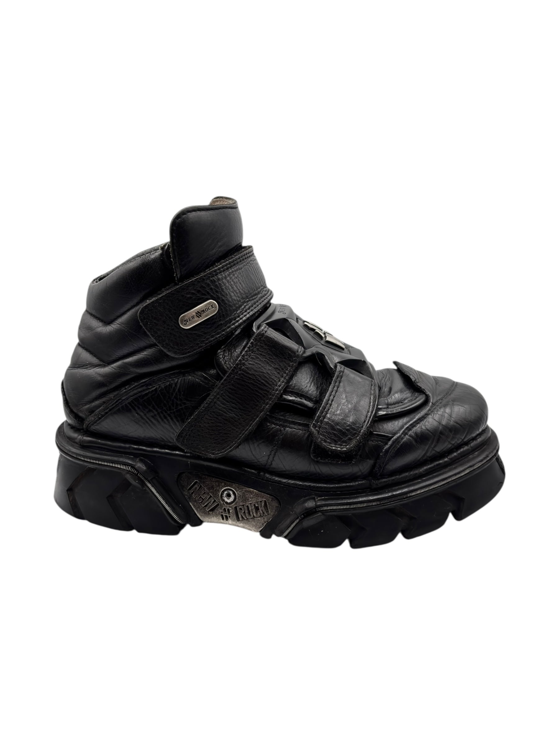 Vintage New Rock M-285 black platform boots size 42