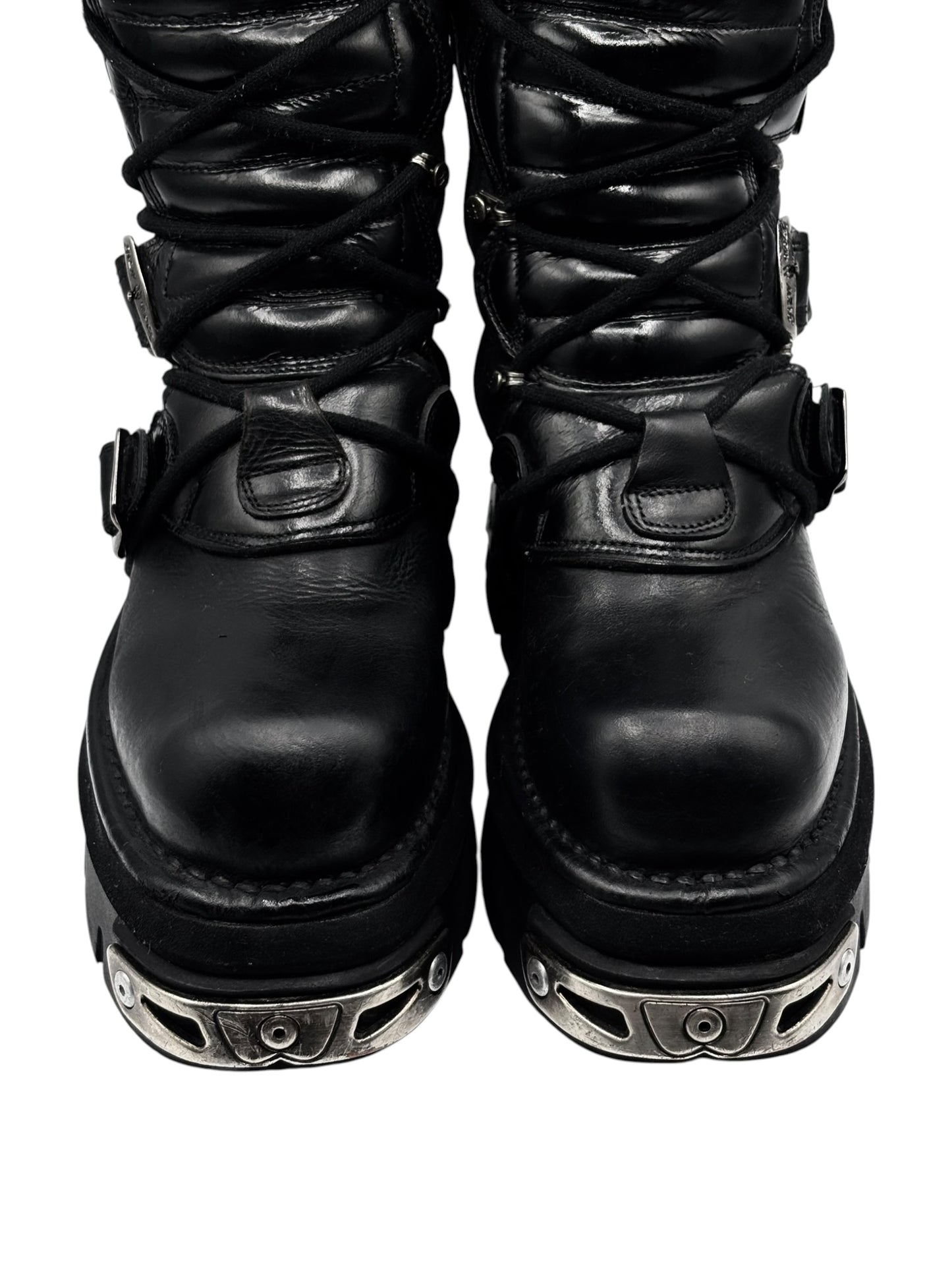 Vintage New Rock knee high reactor leather boots