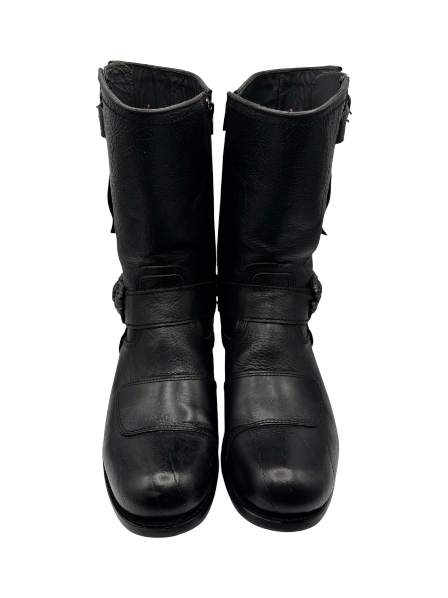 Vintage New Rock leather biker boots