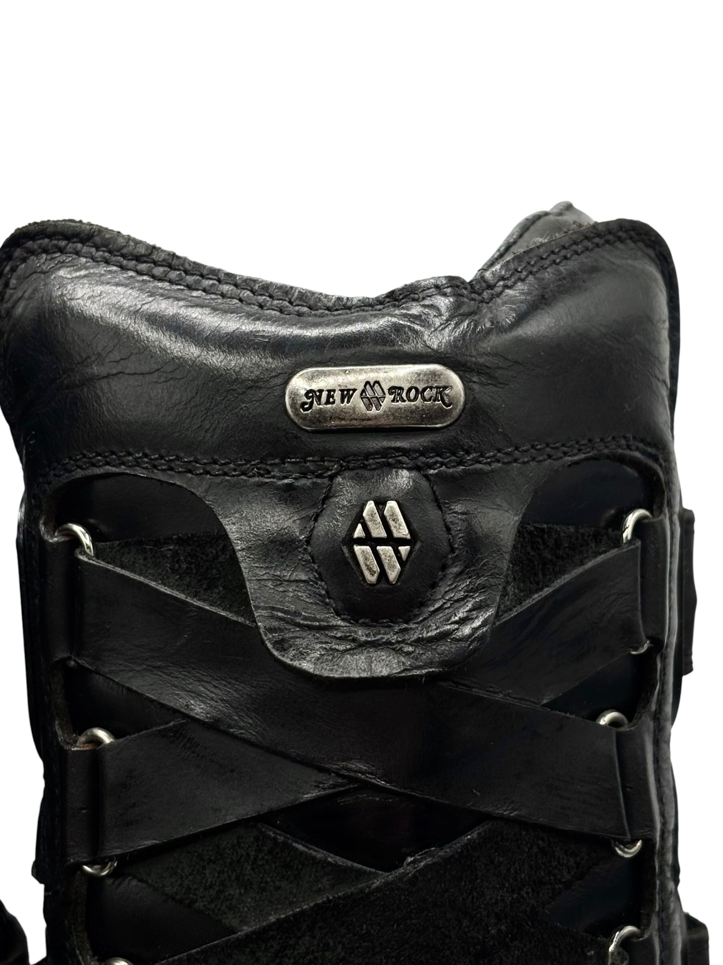RARE vintage New Rock trailer mid-calf platform boots