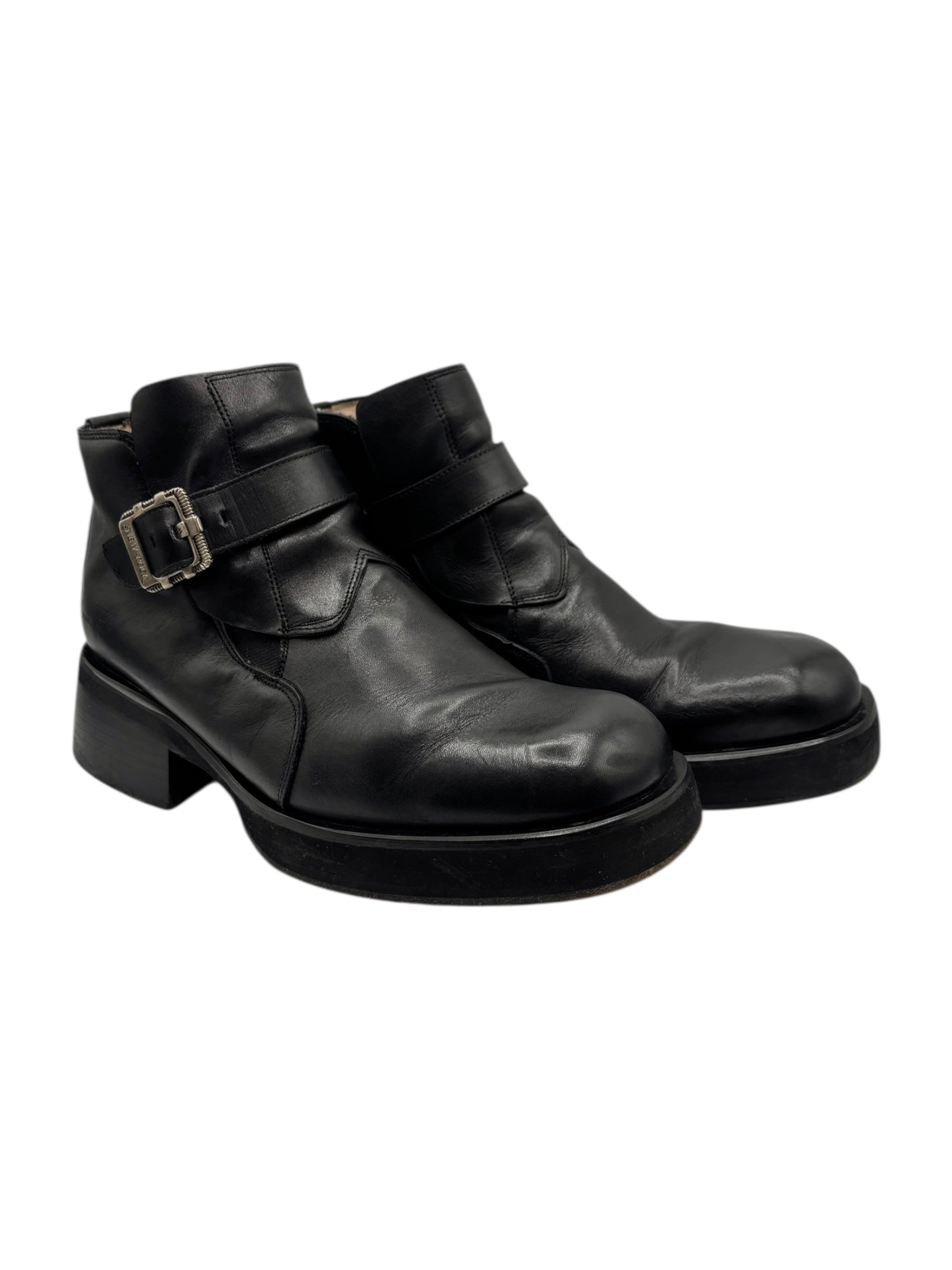 Vintage New Rock leather ankle boots size 43