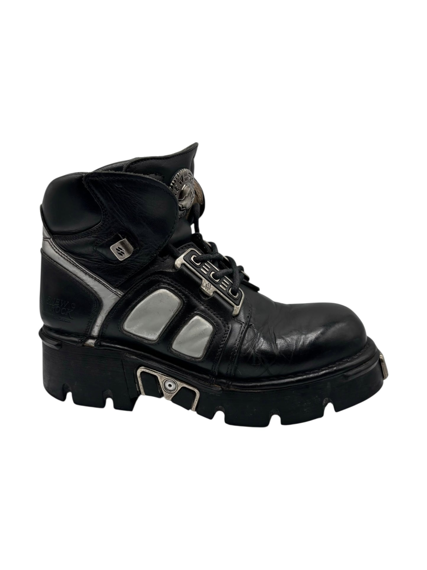 Vintage New Rock combat ankle boots size 42