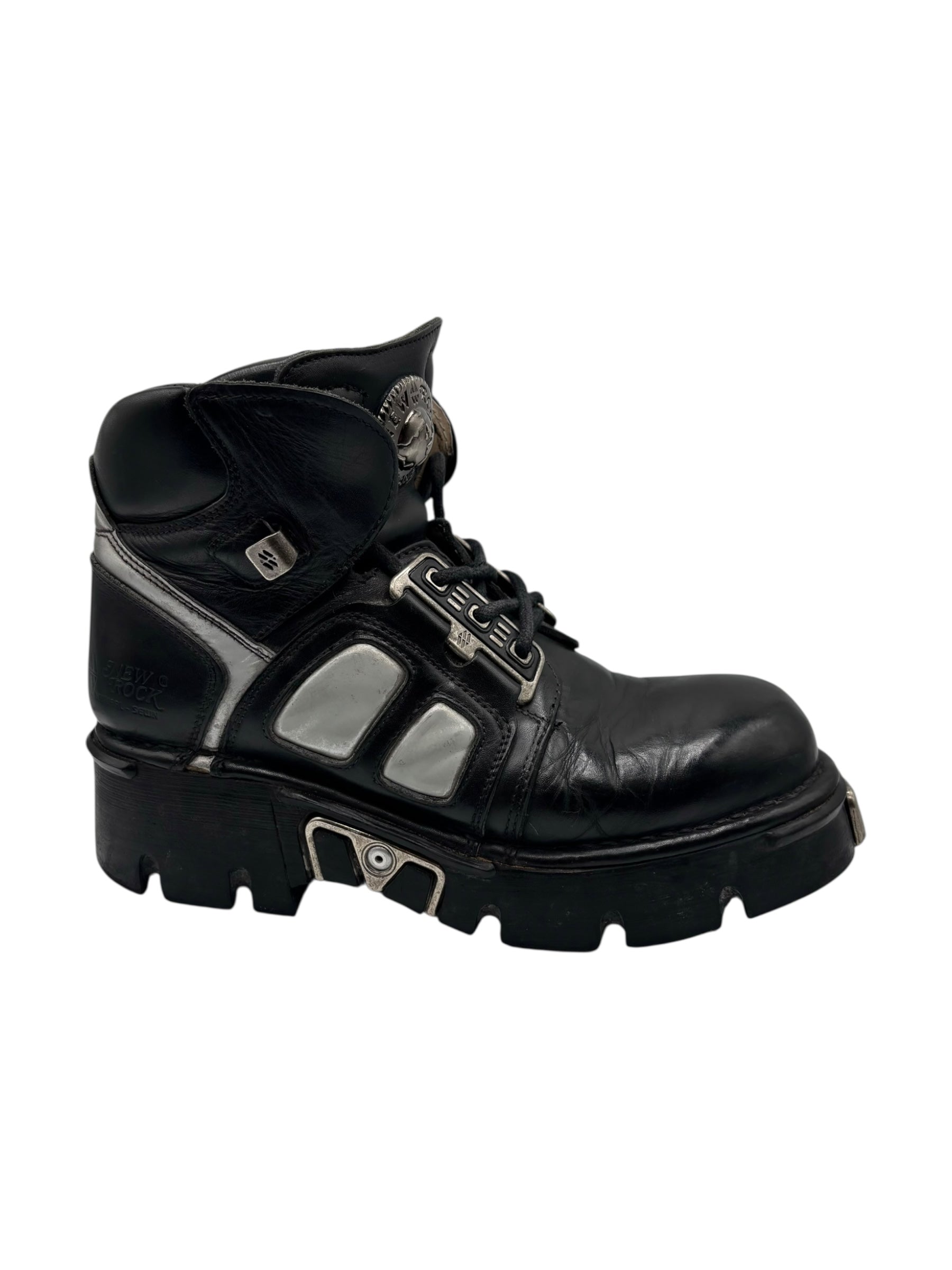 Vintage New Rock combat ankle boots size 42