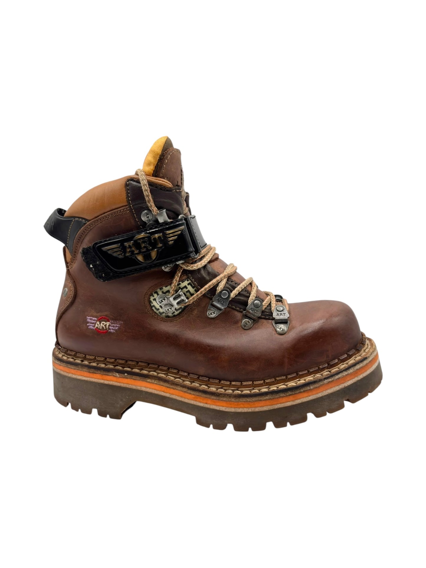 Vintage ART brown leather ankle boots