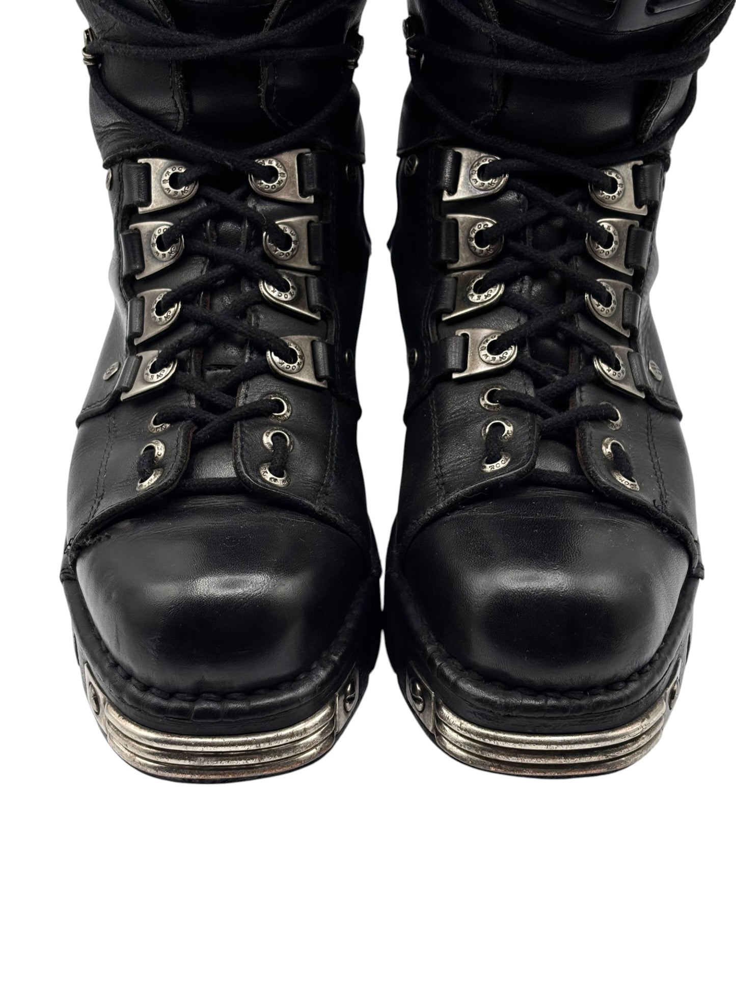 Vintage New Rock tiger reactor leather boots