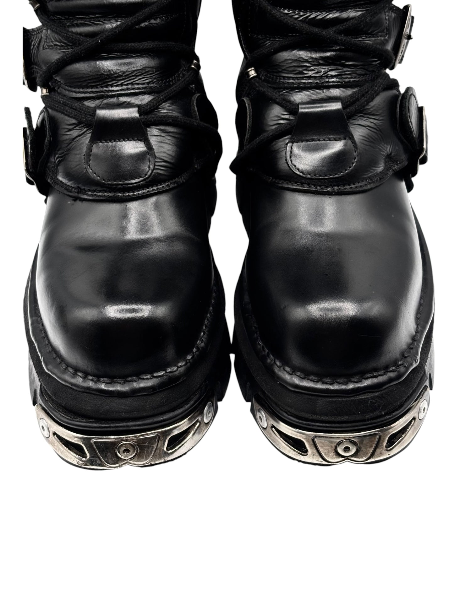 Vintage New Rock reactor mid-calf boots