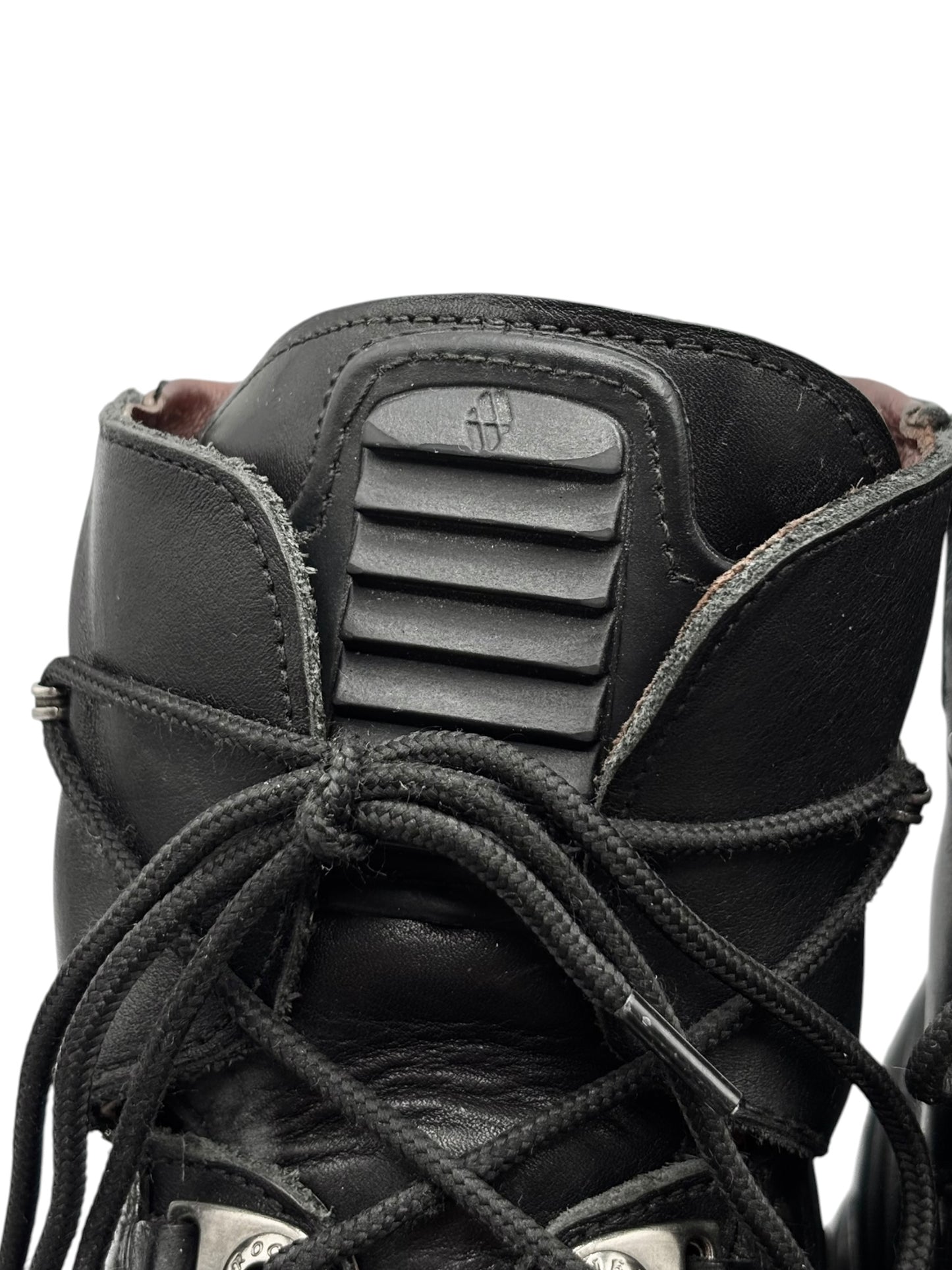 Vintage New Rock lace-up reactor leather platform boots