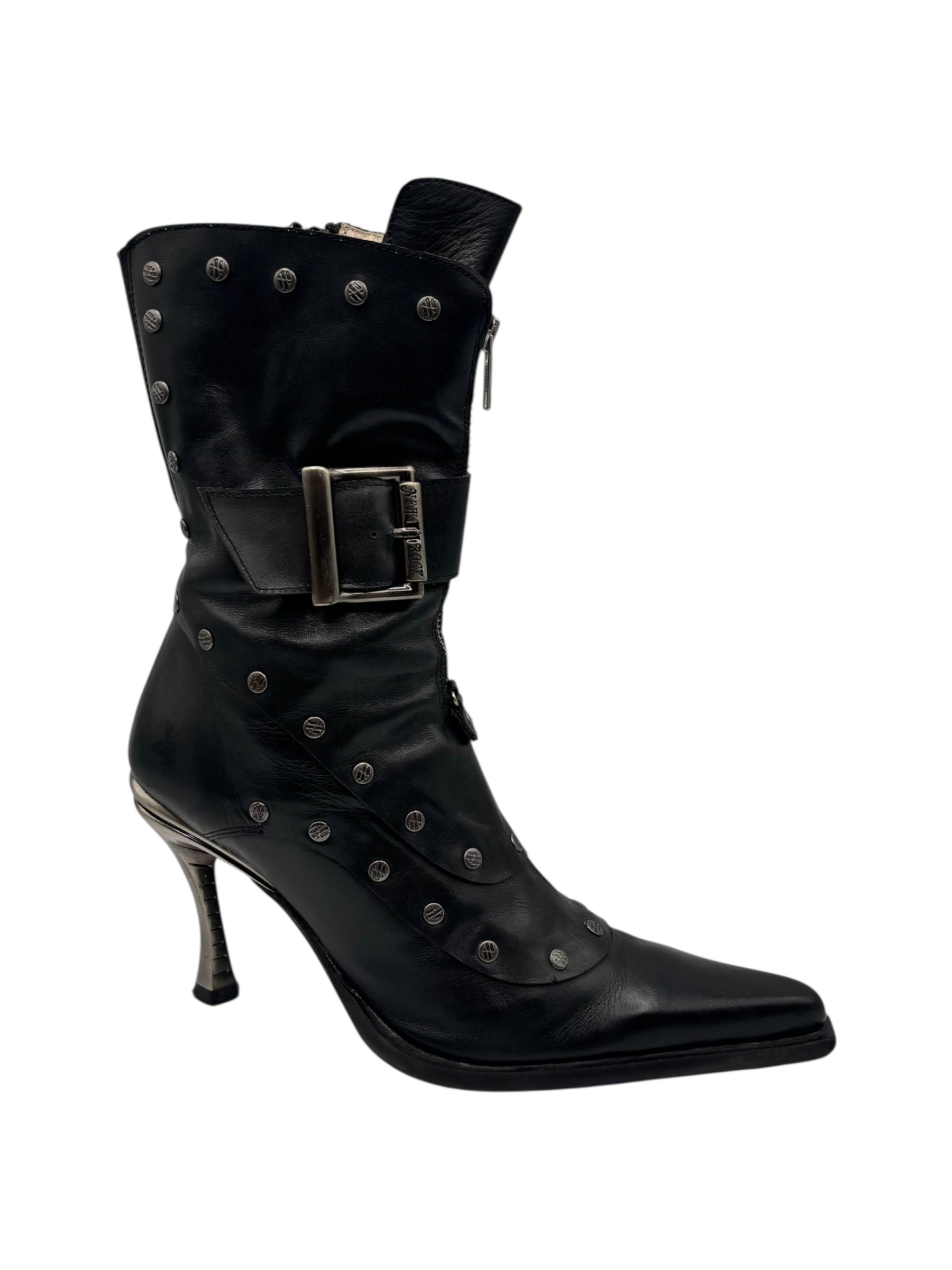 Vintage New Rock studded heels size 40