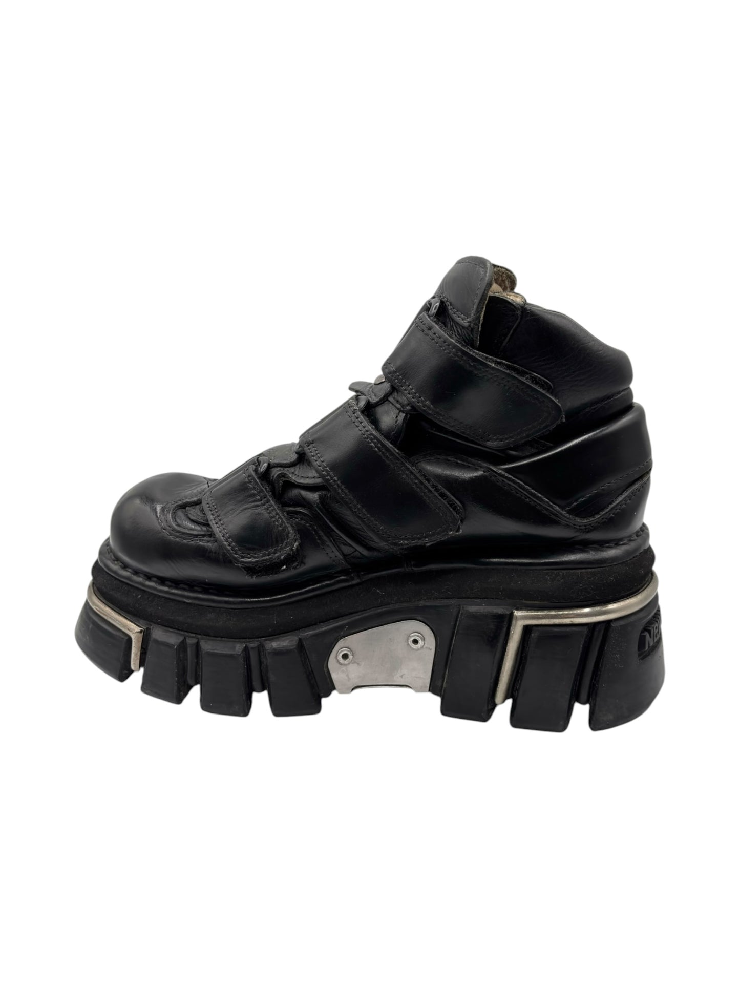Vintage New Rock terminator velcro platform boots