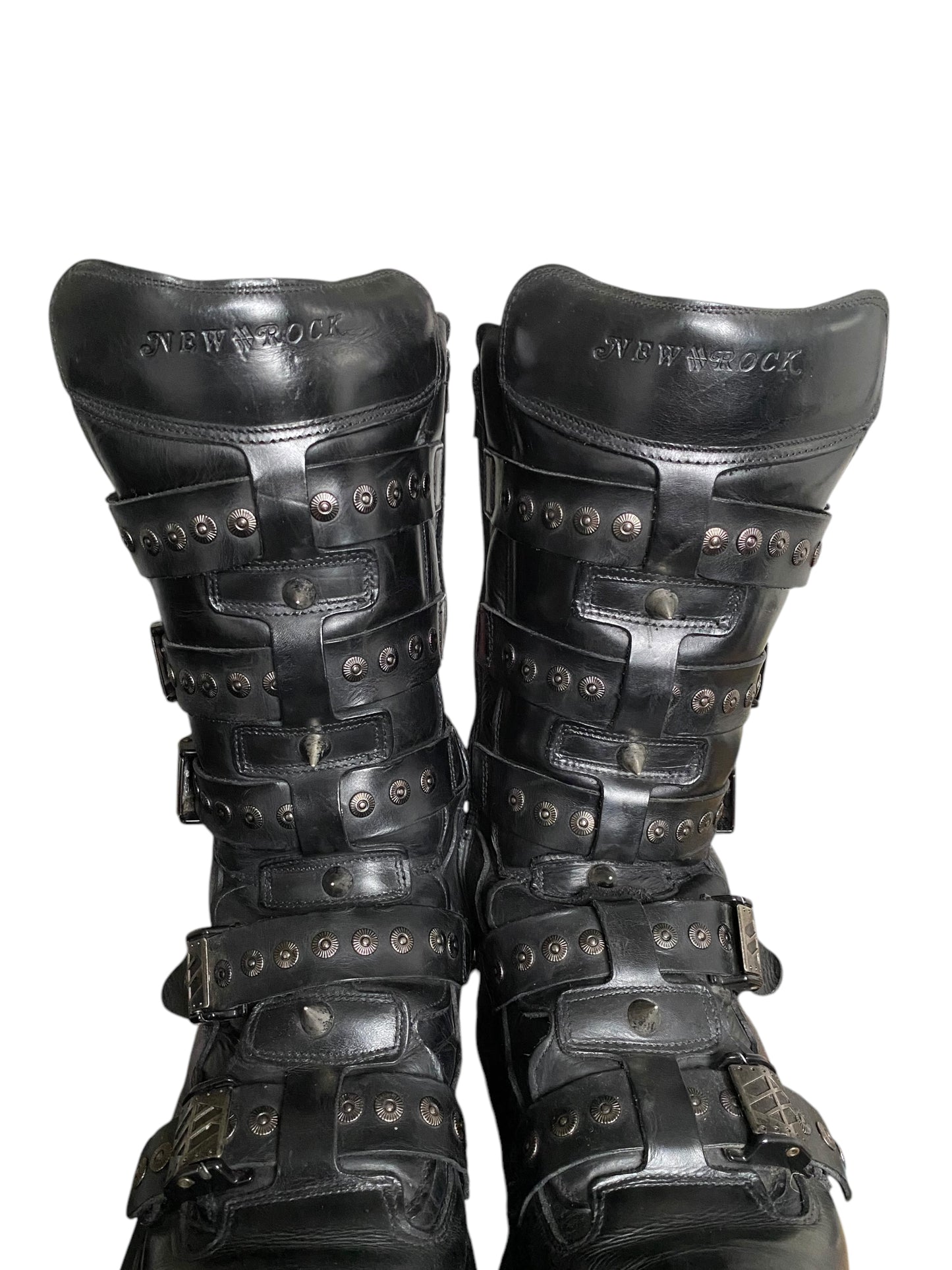 Vintage New Rock studded platform boots size 46
