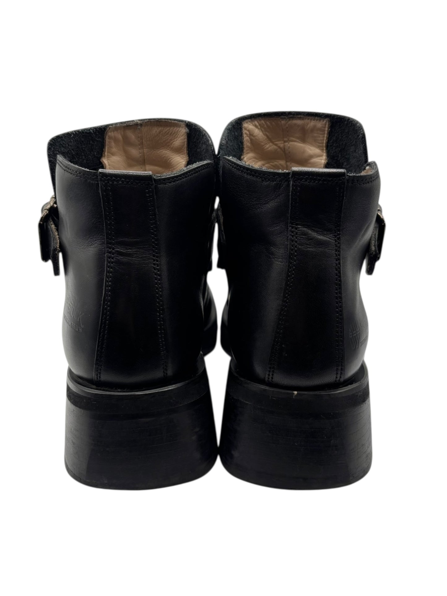 Vintage New Rock leather ankle boots size 43